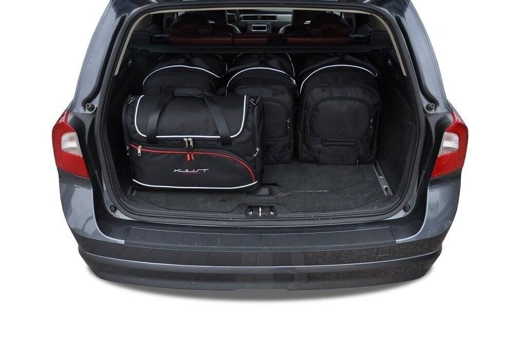 Volvo XC70 2007-2016 5-väskor Aero #färg_Svart
