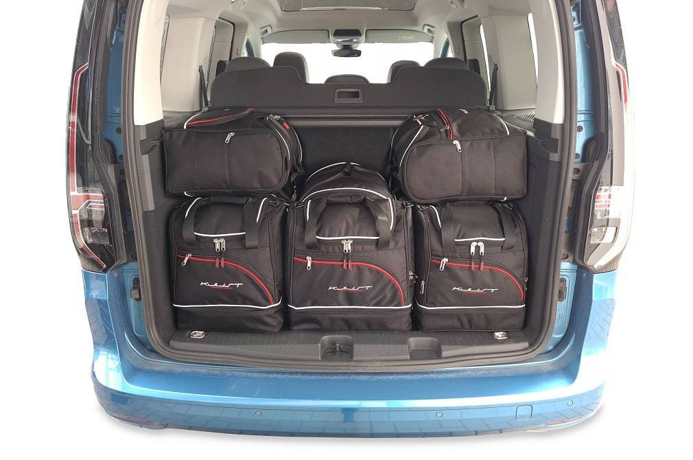 Vw CADDY 2021+ 9-väskor #färg_Svart