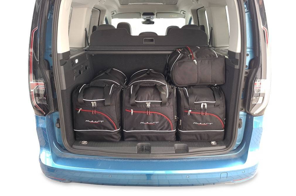 Vw CADDY 2021+ 9-väskor #färg_Svart