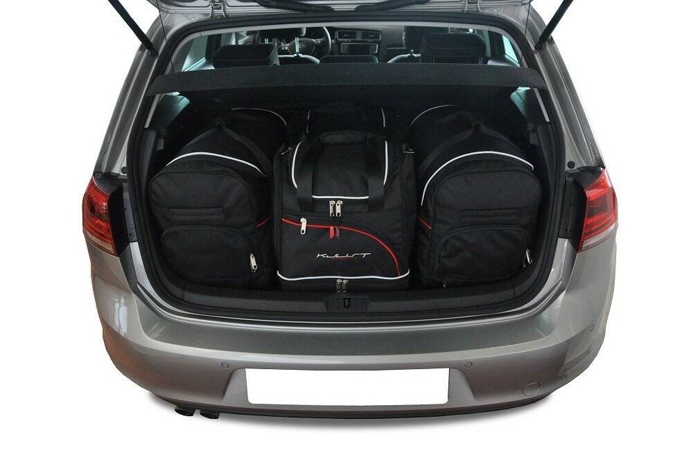 Vw GOLF HATCHBACK 2012-2020 4-väskor #färg_Svart