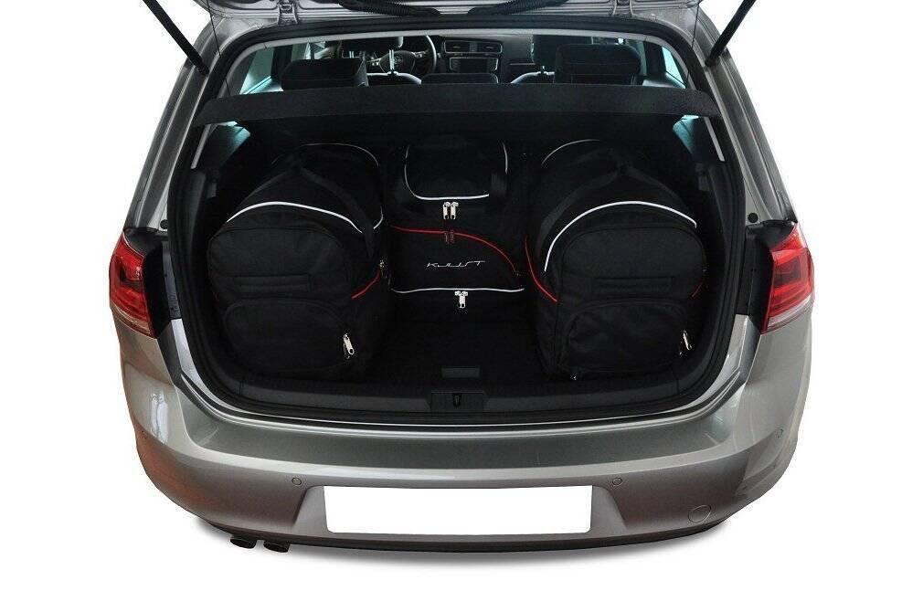 Vw GOLF HATCHBACK 2012-2020 4-väskor #färg_Svart
