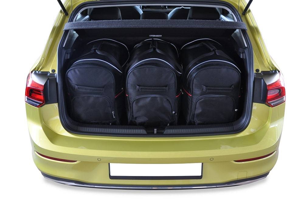Vw GOLF HATCHBACK PHEV 2020+ 3-väskor #färg_Svart