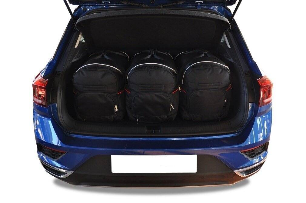 Vw T-ROC 2017+ 3-väskor #färg_Svart
