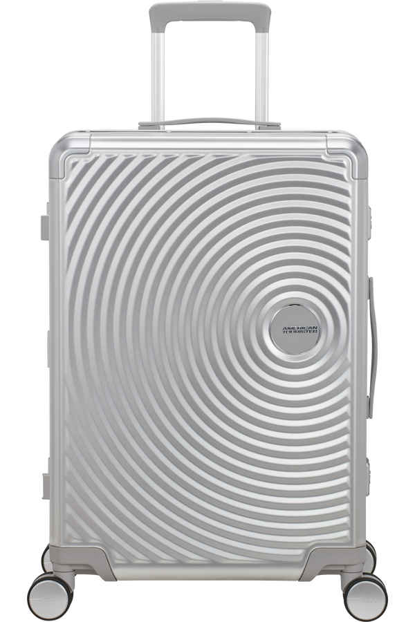 Soundbox Resväska med 4 hjul 68 CM #Färg_Silver
