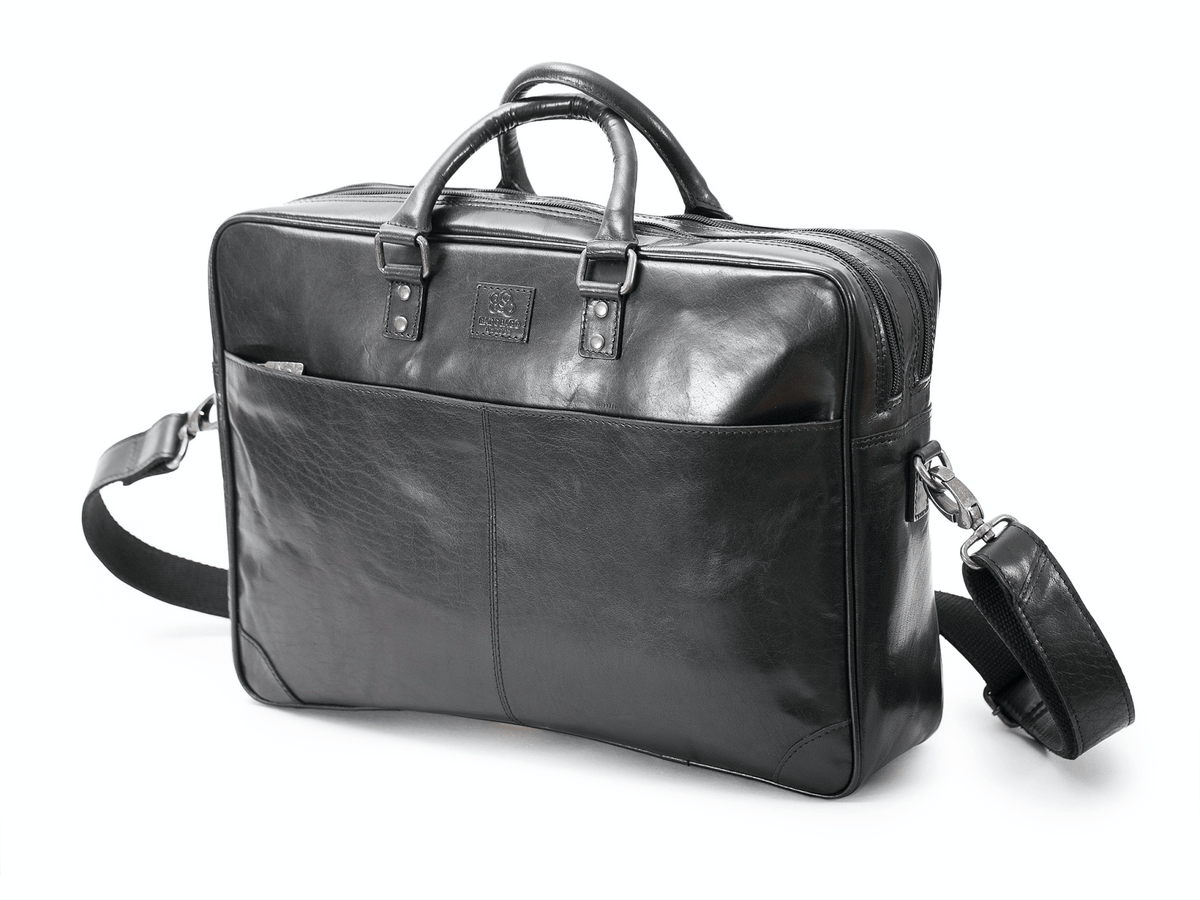 Baoobaoo - Briefcase Soft 15 2 ZIP Portfölj #Färg_Svart