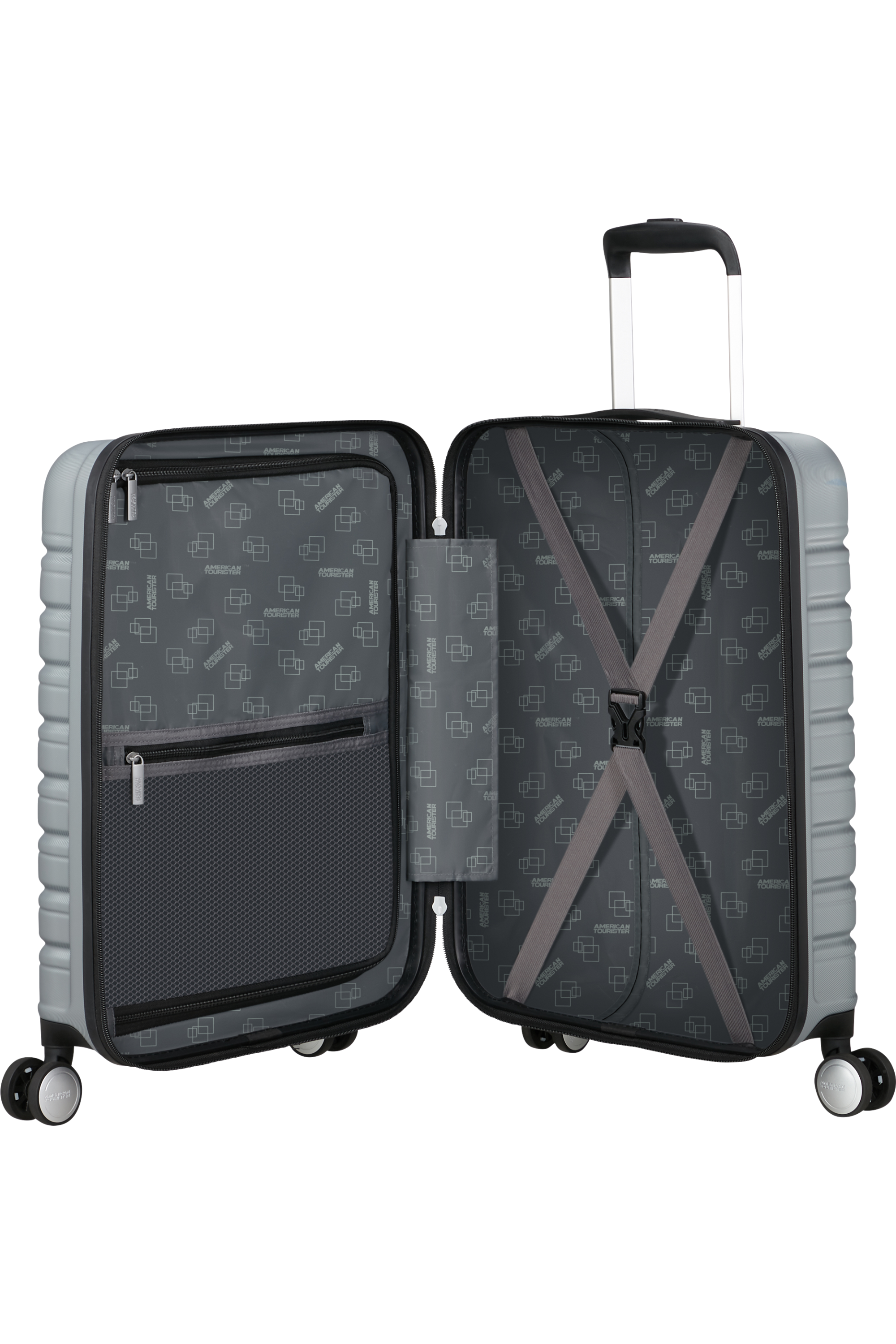 Flashline Kabinväska 55 CM #Färg_Sky Silver