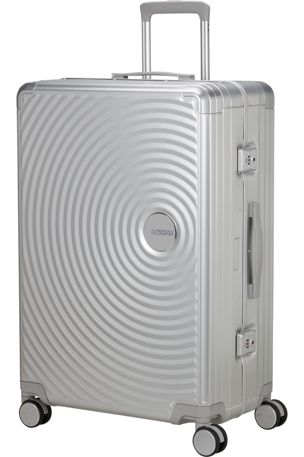 Soundbox Resväska med 4 hjul 77 CM #Färg_Silver