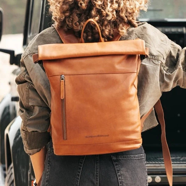 The Chesterfield Brand - Mazara Roll-top-ryggsäck #Färg_Konjak