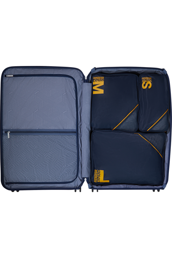 Packing Cubes Set med 3 packkuber Packkuber ONE SIZE #Färg_Navy/Orange