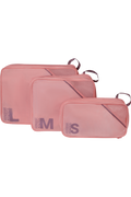 Packing Cubes Set med 3 packkuber Packkuber ONE SIZE #Färg_Pink/Mauve
