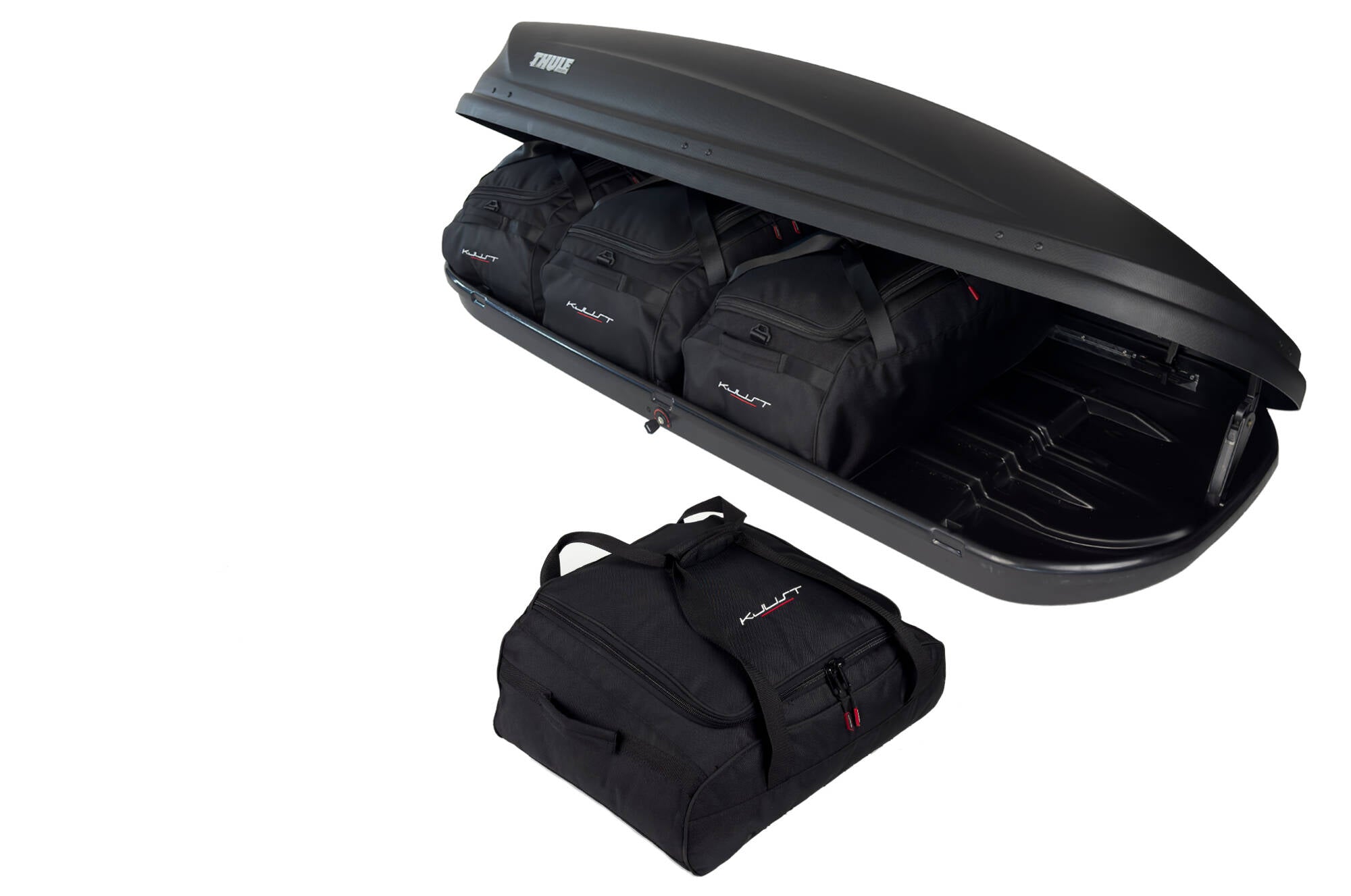 THULE TOURING M 4-delars väskset för takbox #färg_Svart