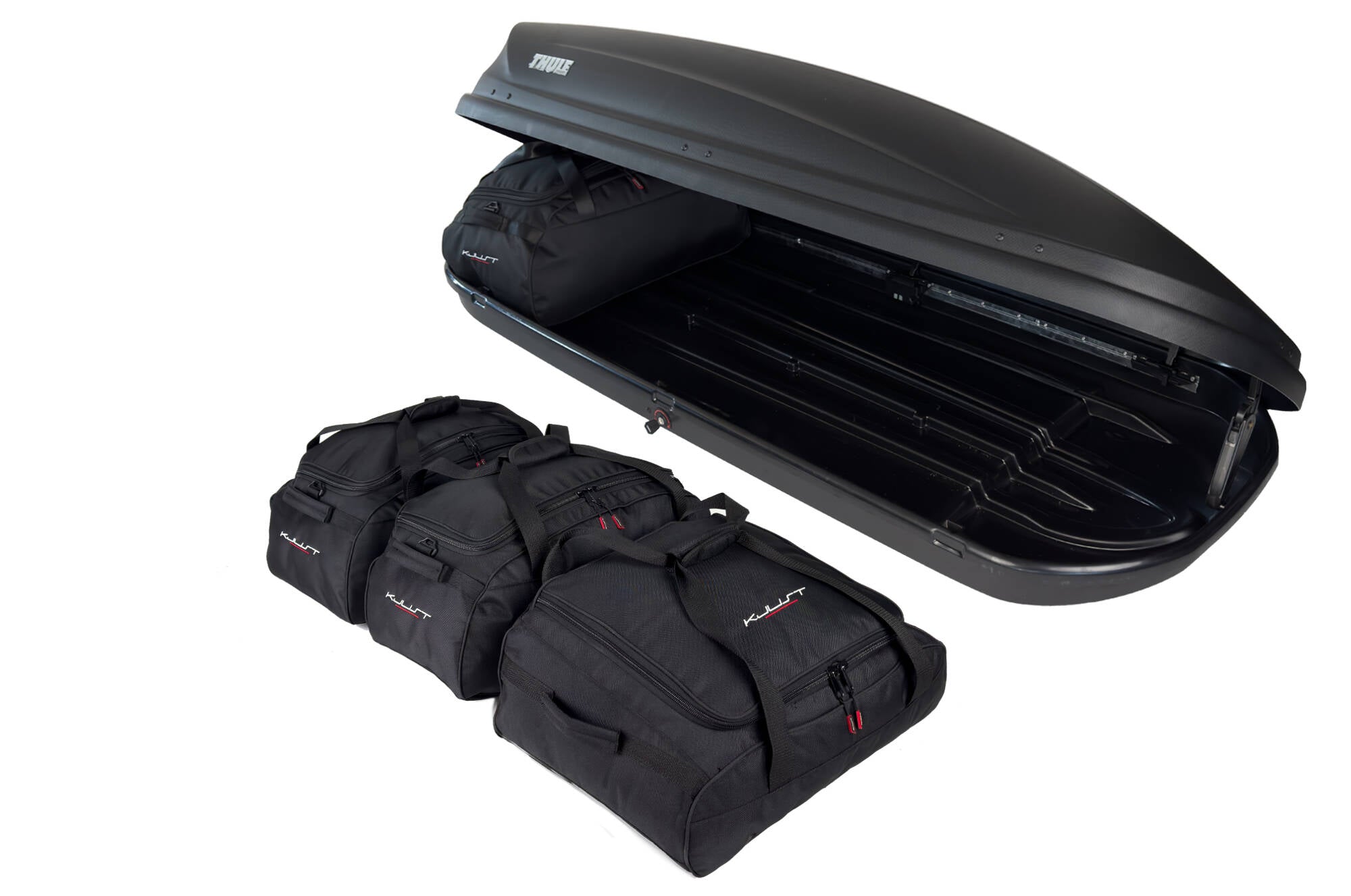 THULE TOURING M 4-delars väskset för takbox #färg_Svart