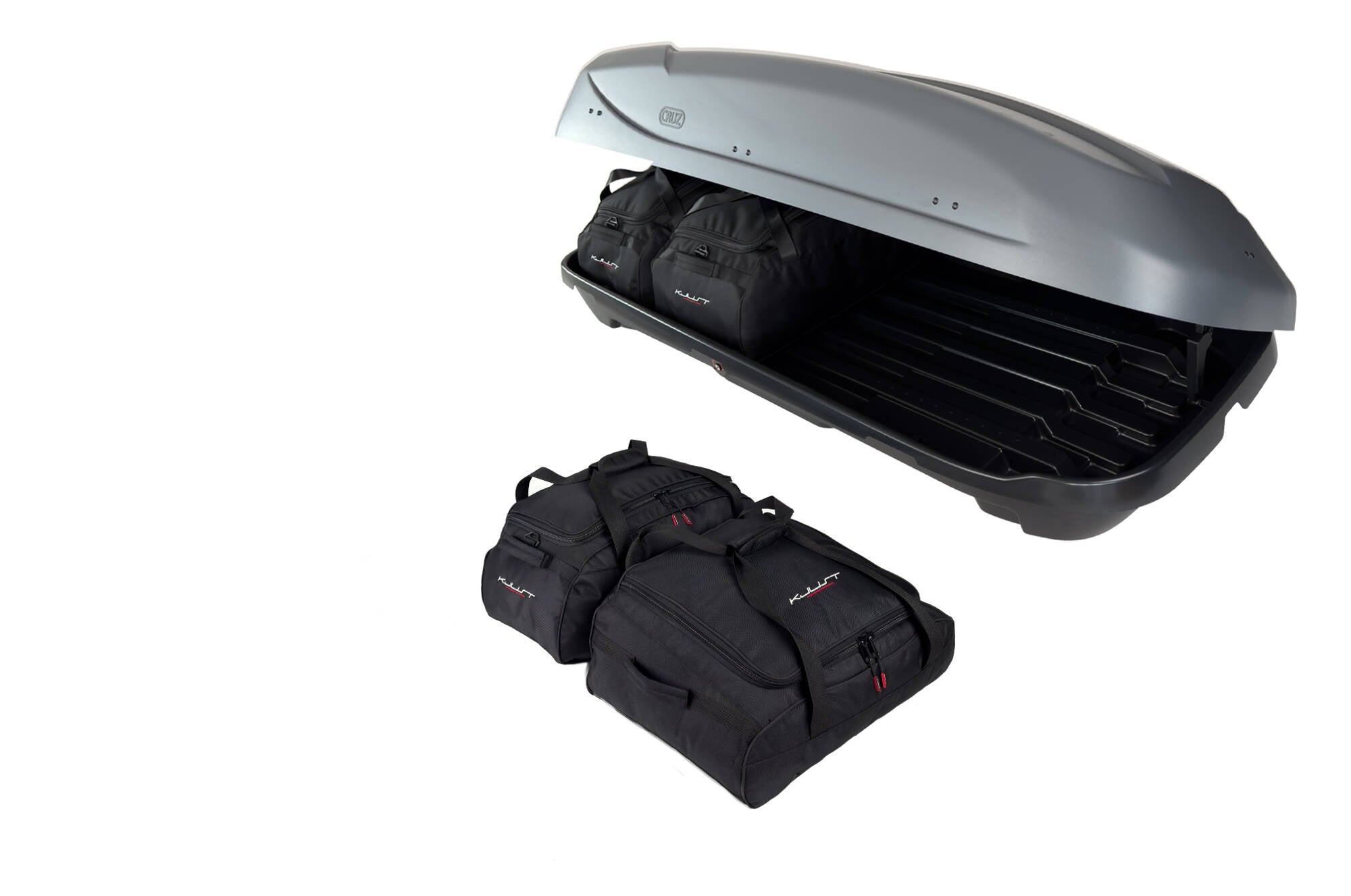 CRUZ PADDOCK 470 4-delars väskset för takbox #färg_Svart