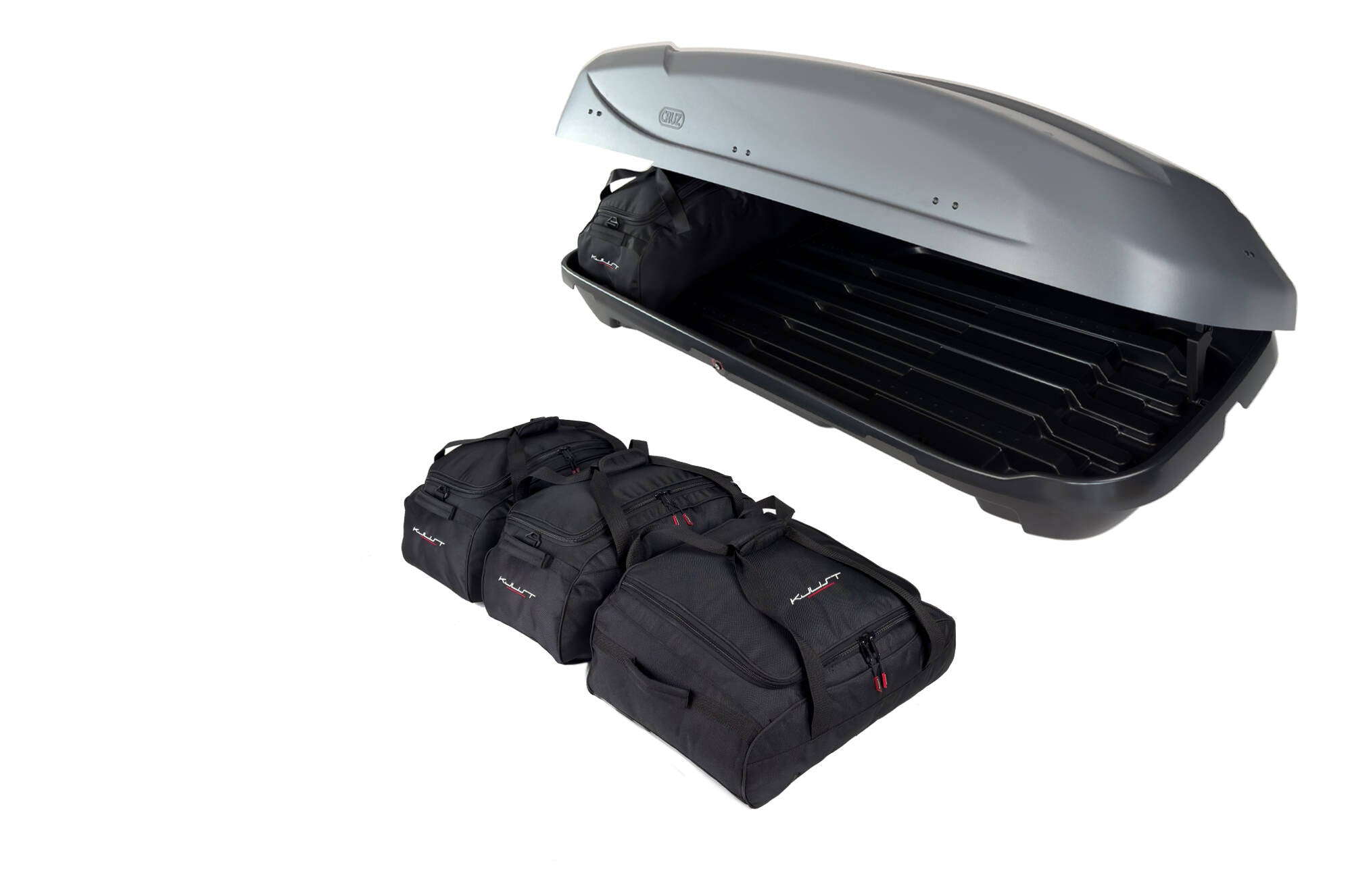 CRUZ PADDOCK 470 4-delars väskset för takbox #färg_Svart