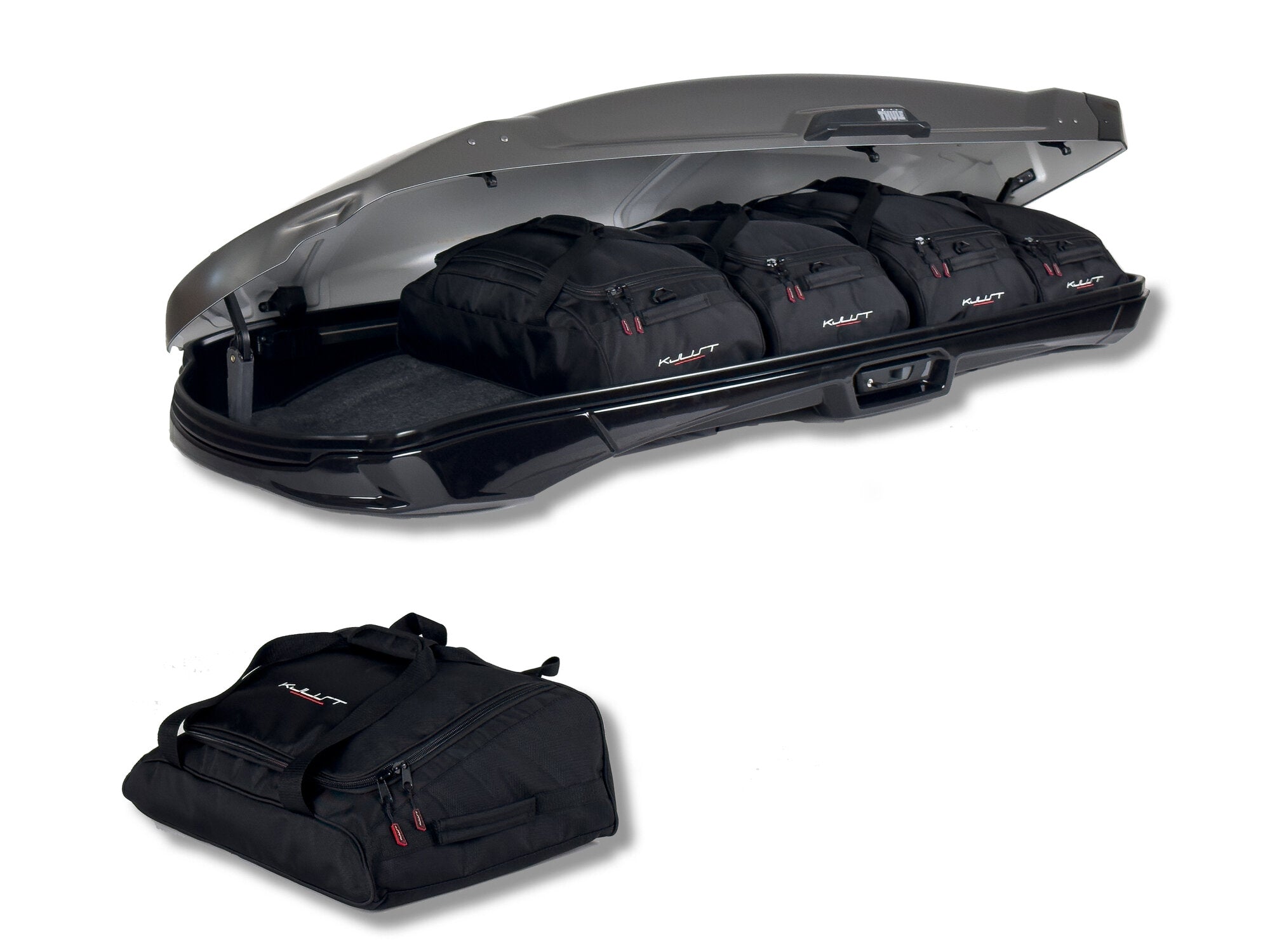 THULE VECTOR ALPINE 5-delars väskset för takbox #färg_Svart