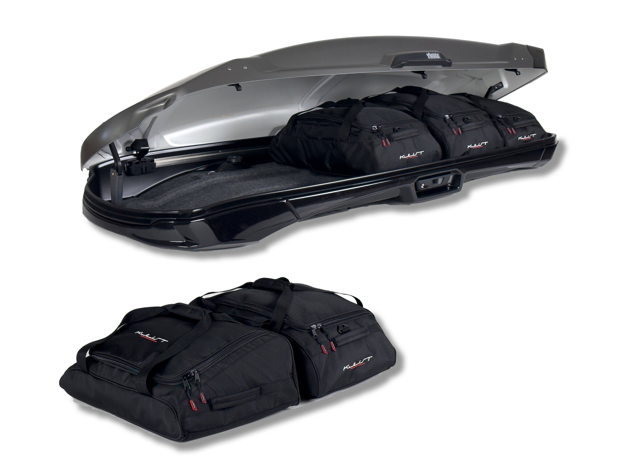 THULE VECTOR ALPINE 5-delars väskset för takbox #färg_Svart