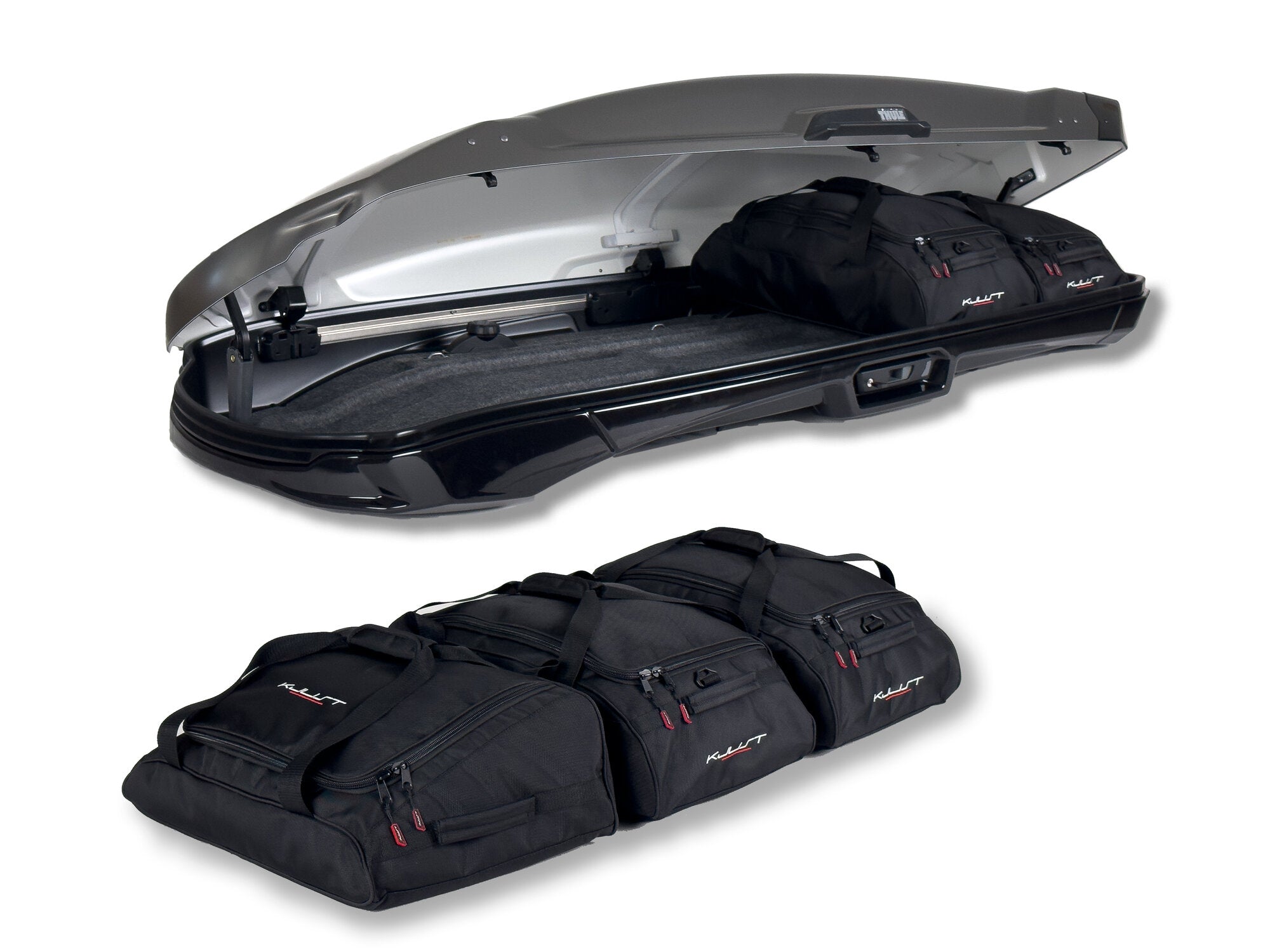 THULE VECTOR ALPINE 5-delars väskset för takbox #färg_Svart