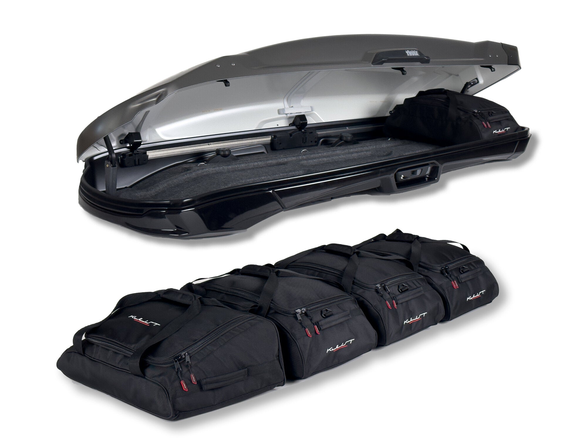 THULE VECTOR ALPINE 5-delars väskset för takbox #färg_Svart