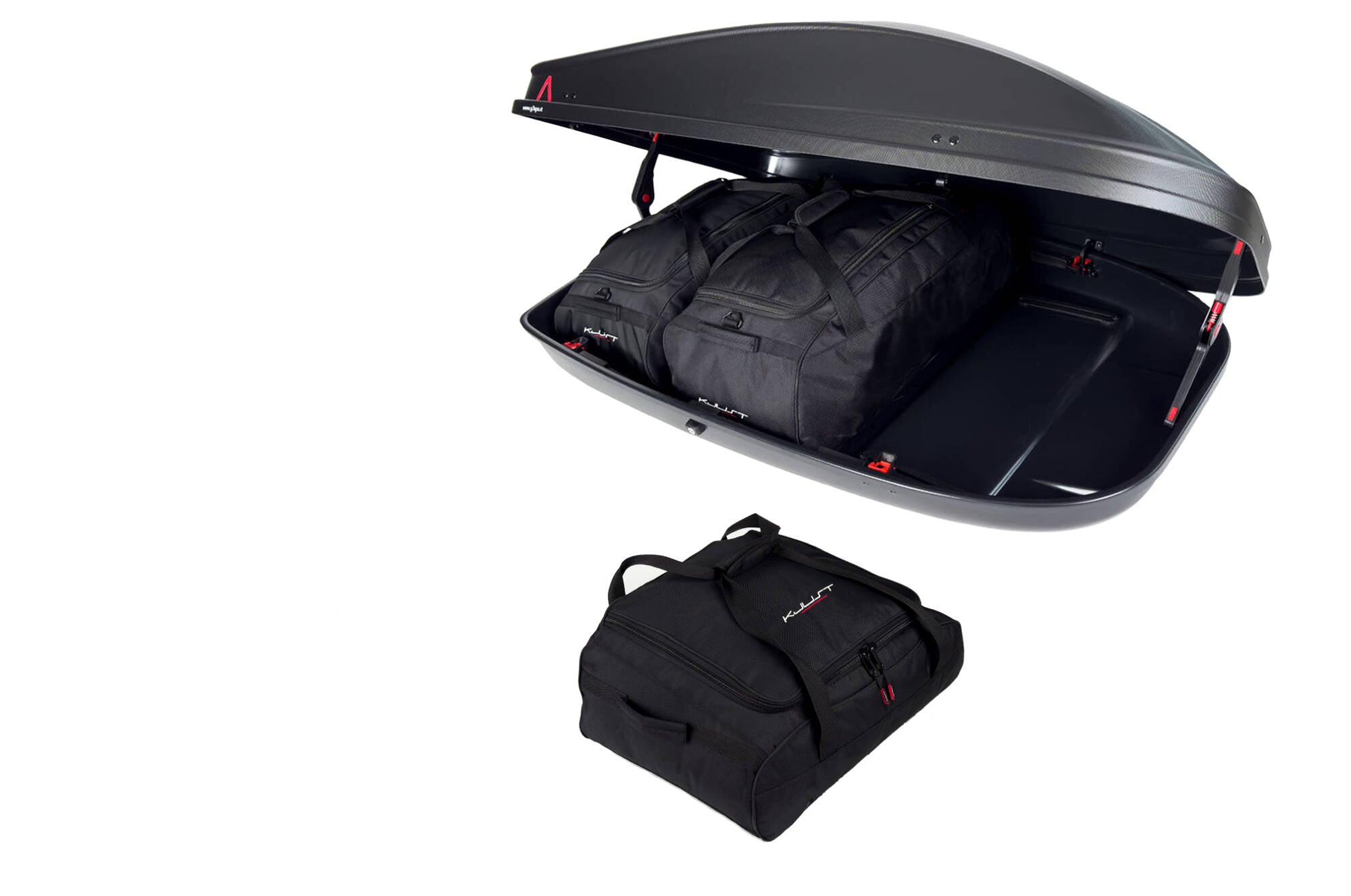 G3 SPARK 400 3-delars väskset för takbox #färg_Svart