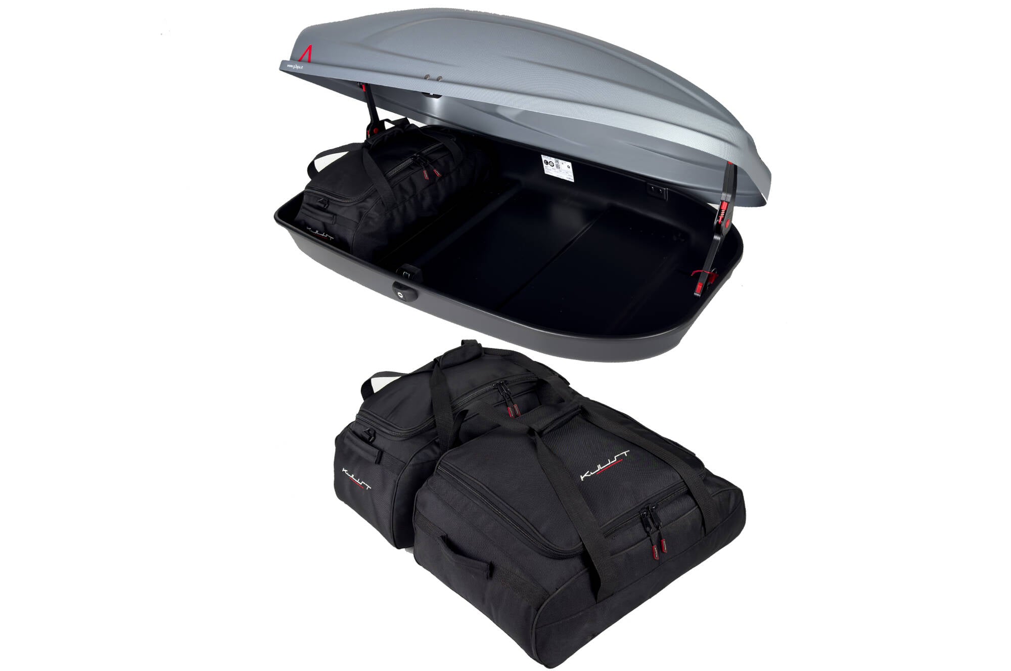 G3 ABSOLUTE 320 3-delars väskset för takbox #färg_Svart