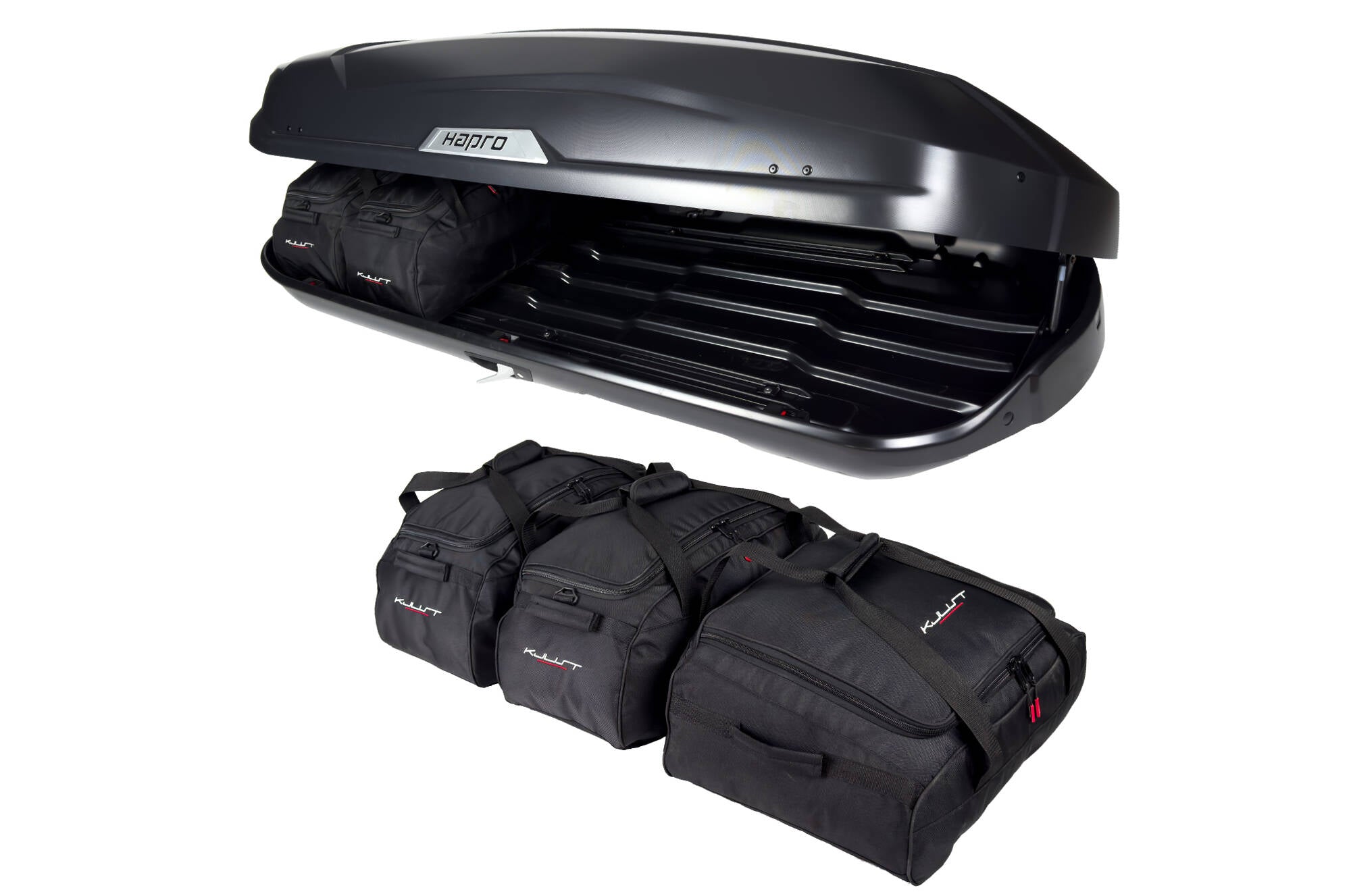 HAPRO TRIVOR 560 5-delars väskset för takbox #färg_Svart