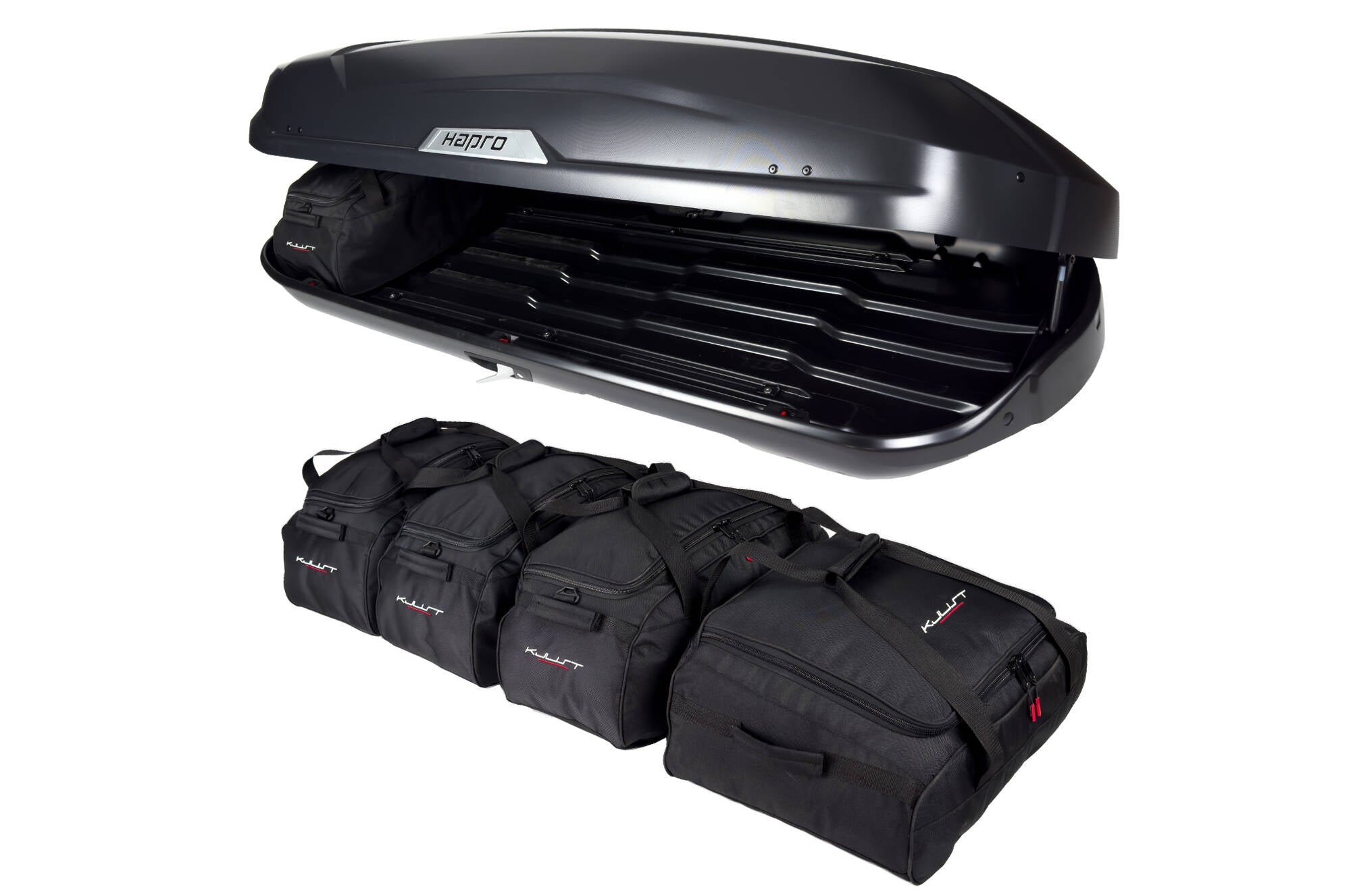 HAPRO TRIVOR 560 5-delars väskset för takbox #färg_Svart