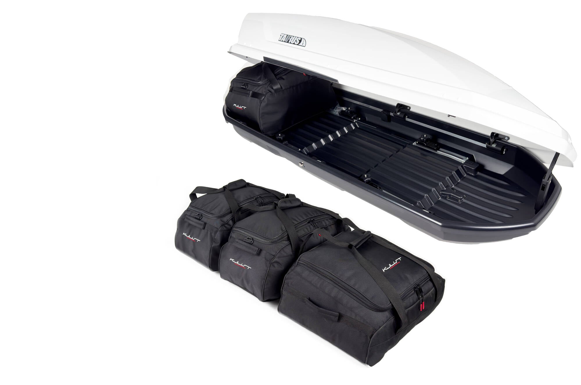 TAURUS ADVENTURE 340 4-delars väskset för takbox #färg_Svart