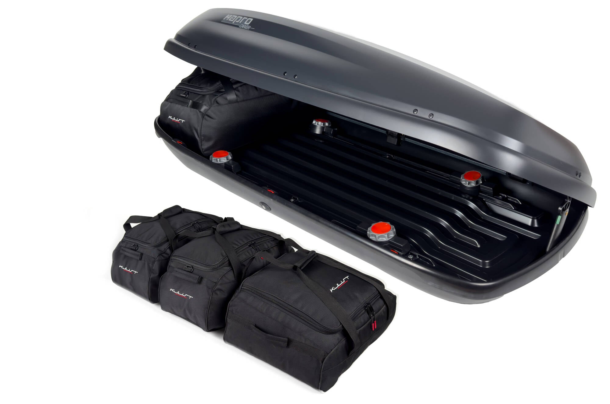 HAPRO CARVER 430 4-delars väskset för takbox #färg_Svart