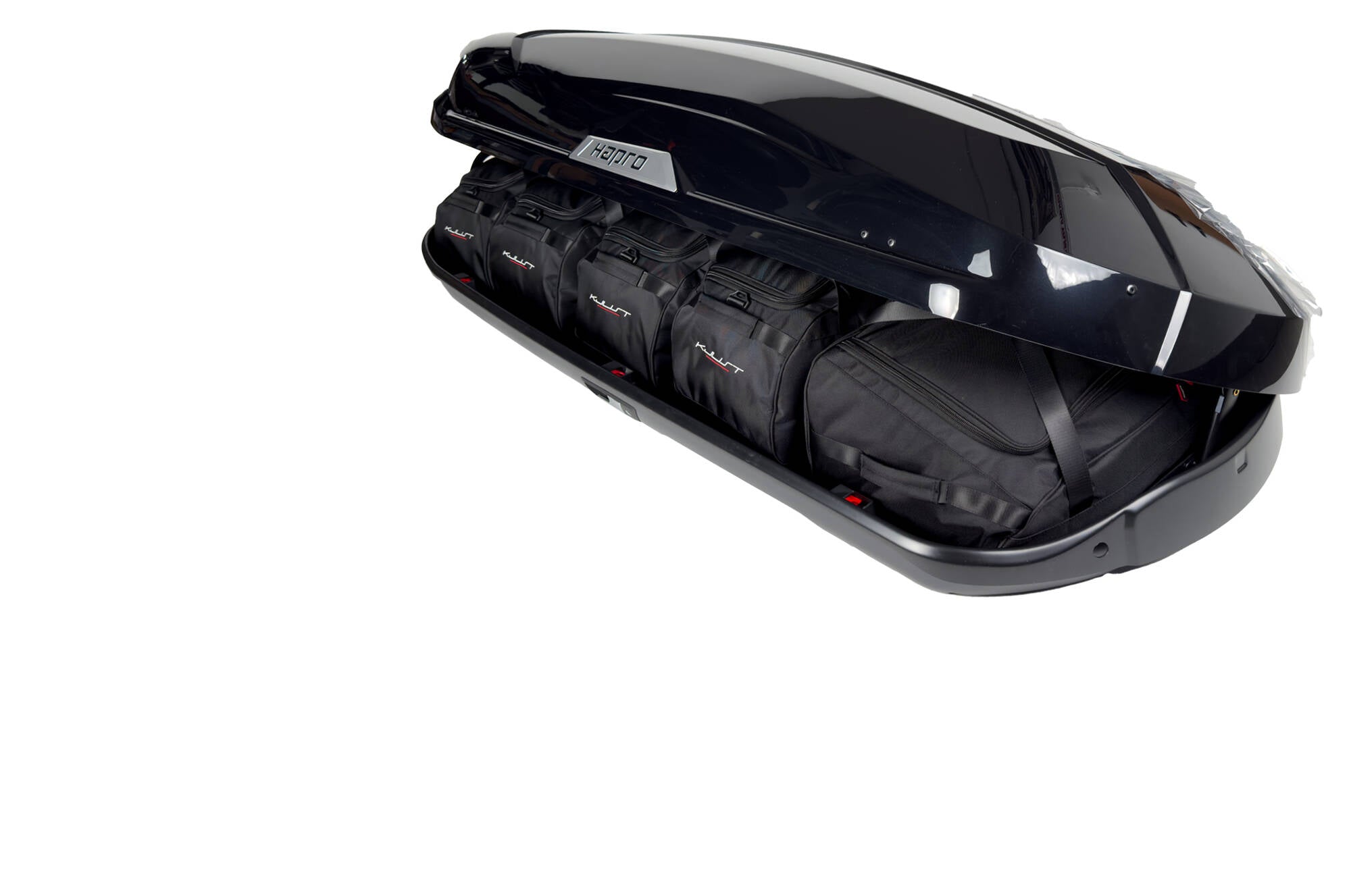 HAPRO TRIVOR 640 5-delars väskset för takbox #färg_Svart