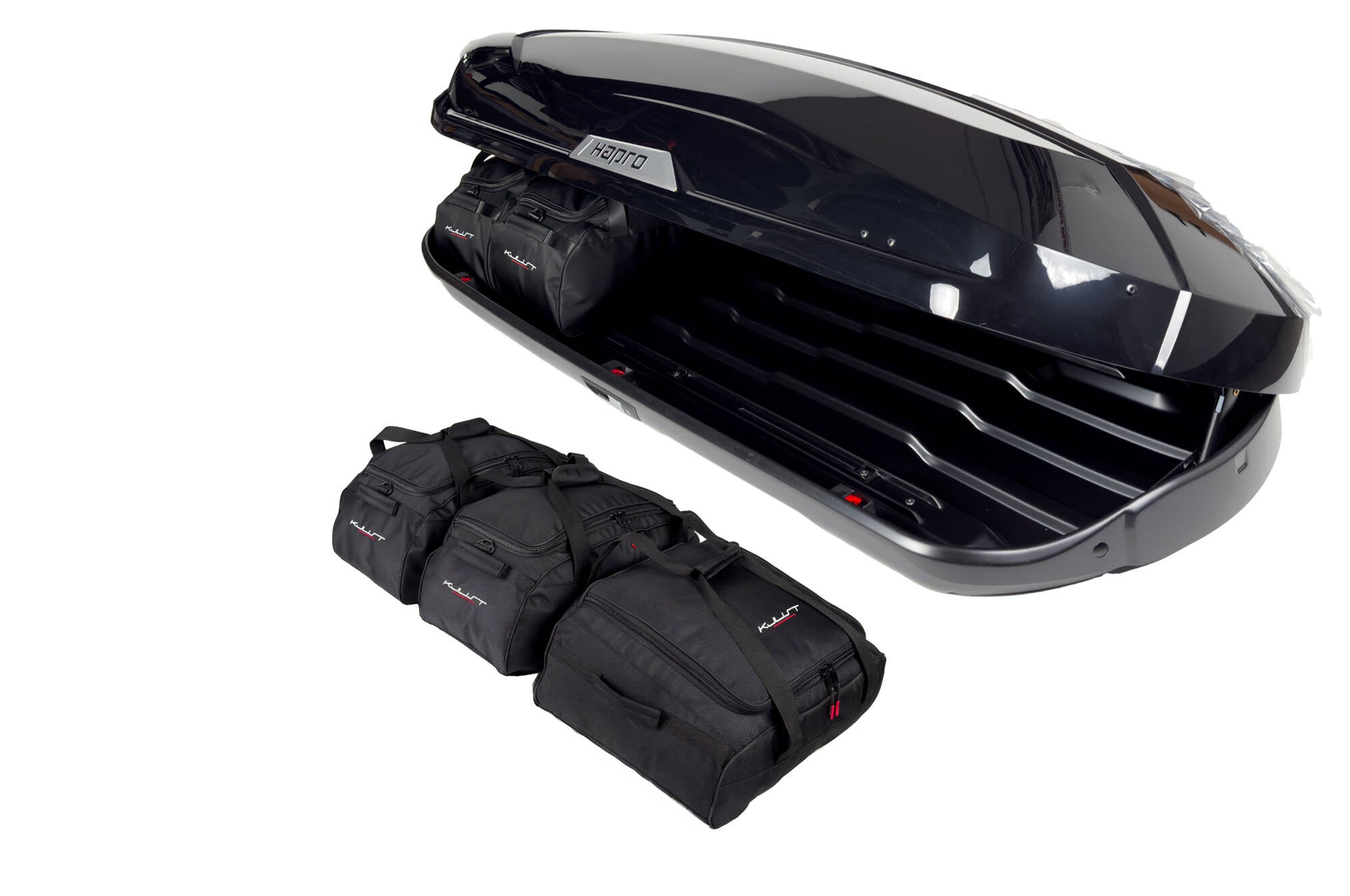 HAPRO TRIVOR 640 5-delars väskset för takbox #färg_Svart