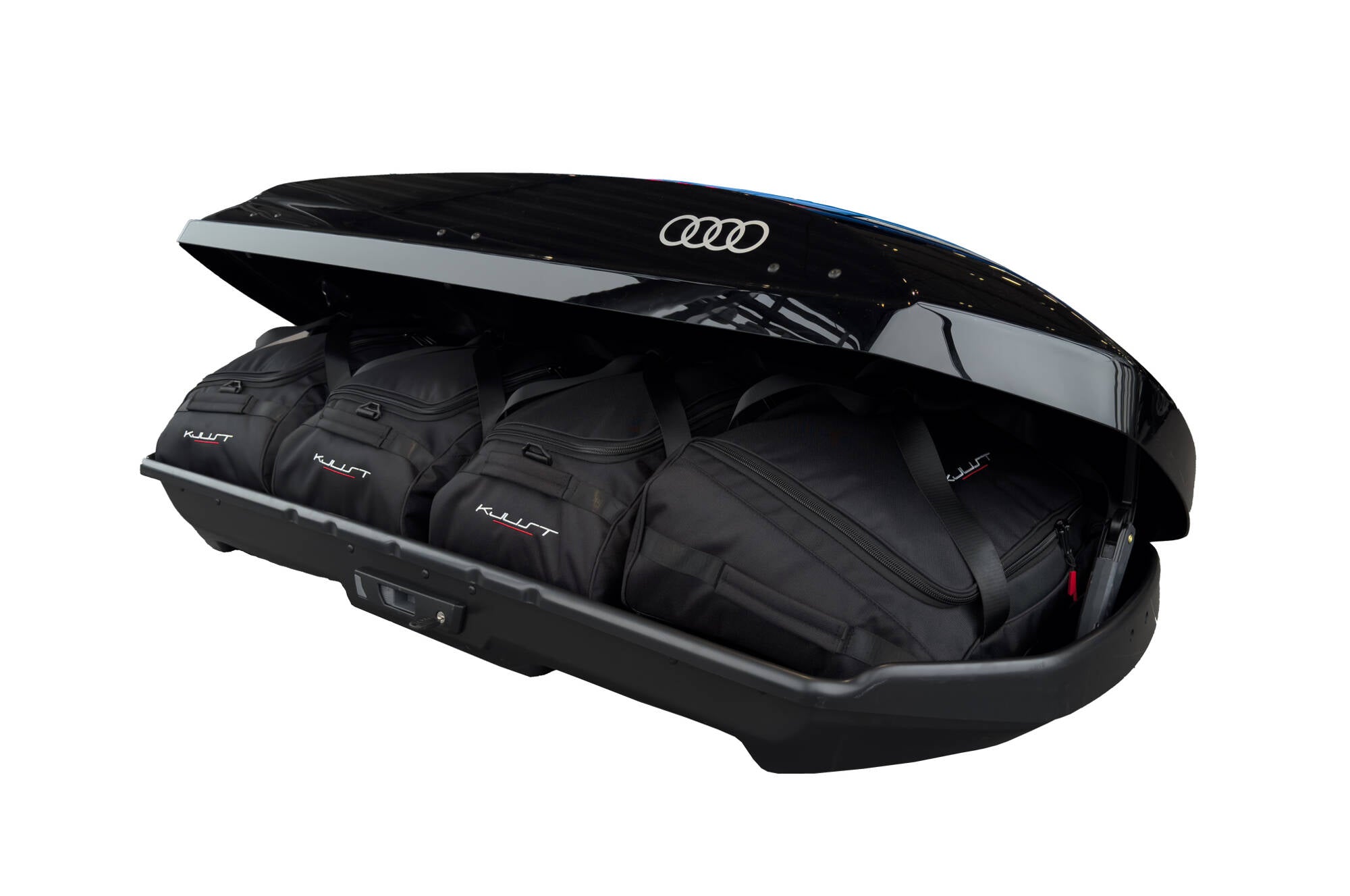 AUDI 4K1071200Y9B 310L 4-delars väskset för takbox #färg_Svart