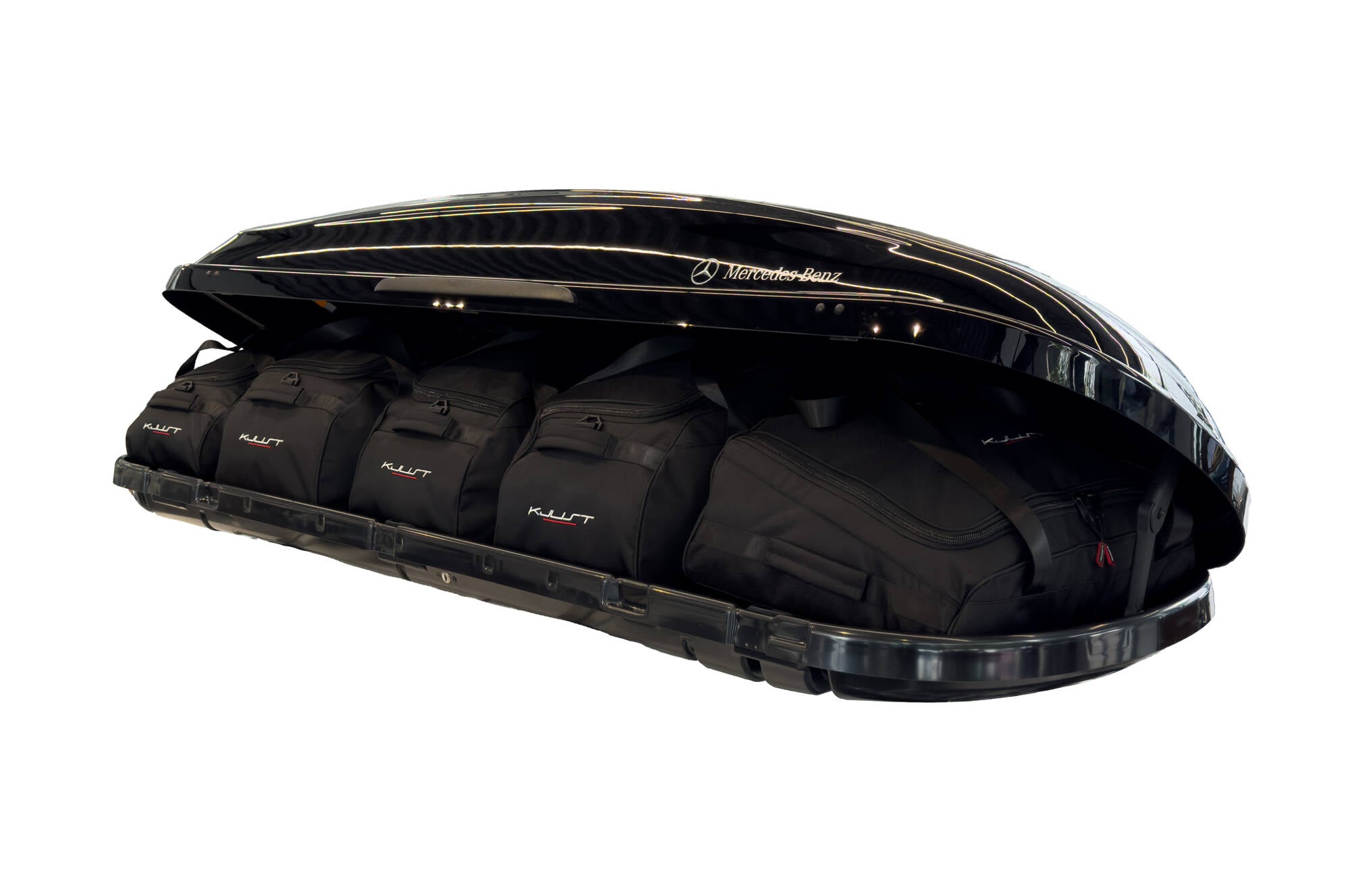 MERCEDES-BENZ A0008401200 450L 5-delars väskset för takbox #färg_Svart