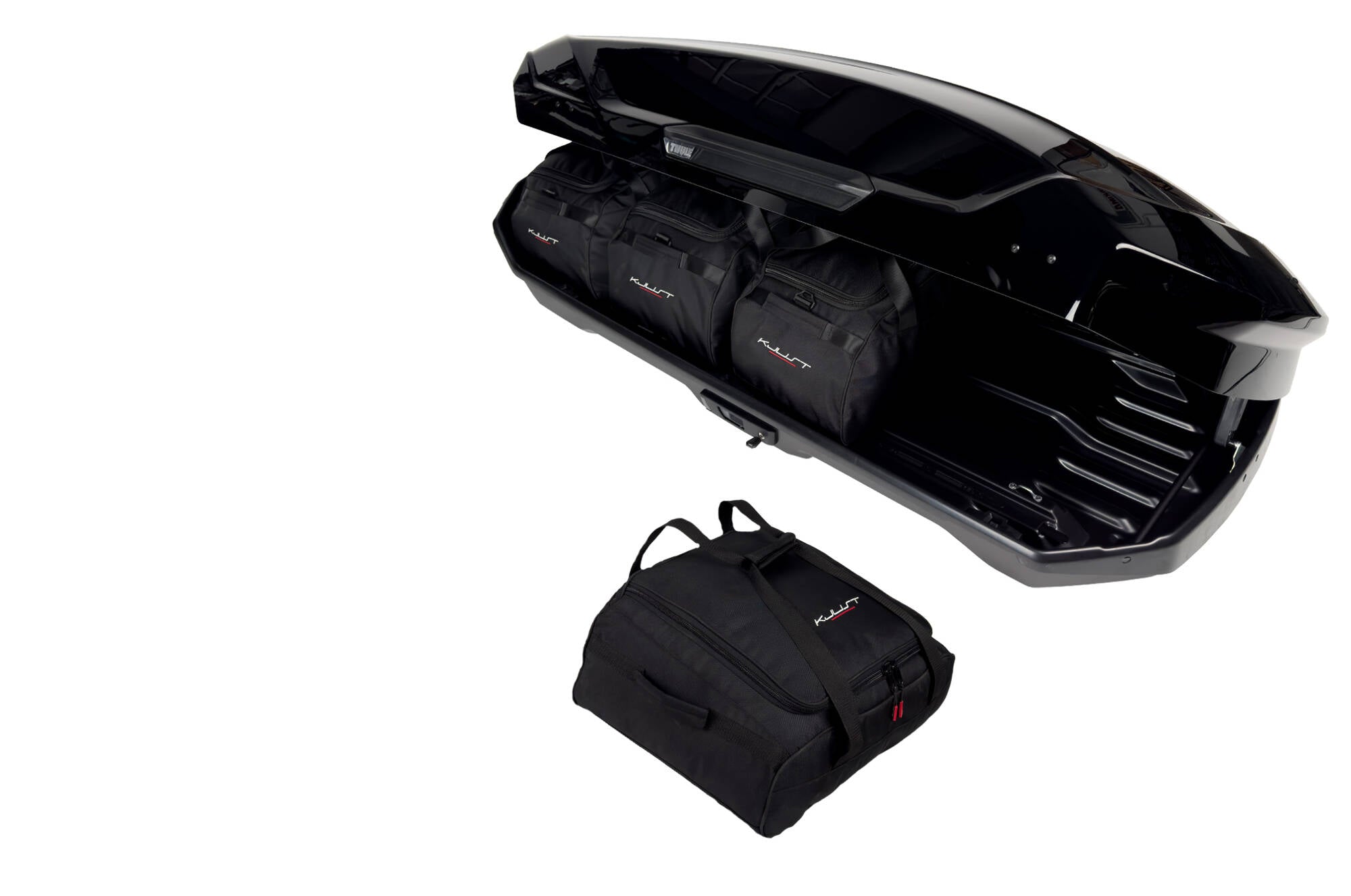 THULE MOTION 3 L 4-delars väskset för takbox #färg_Svart