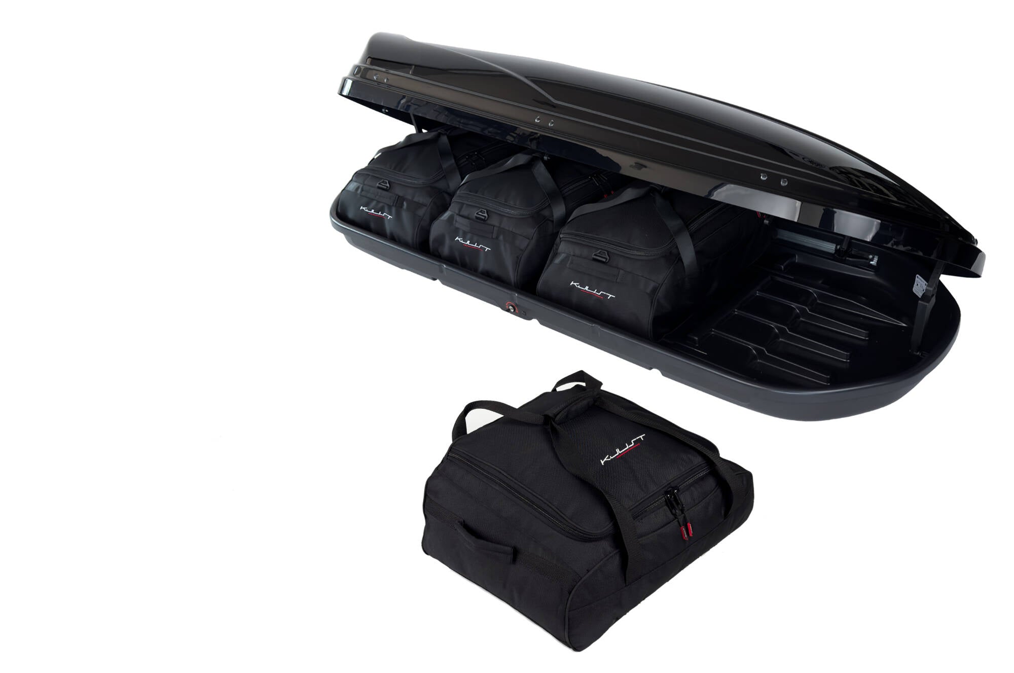 MODULA WEGO 500 4-delars väskset för takbox #färg_Svart