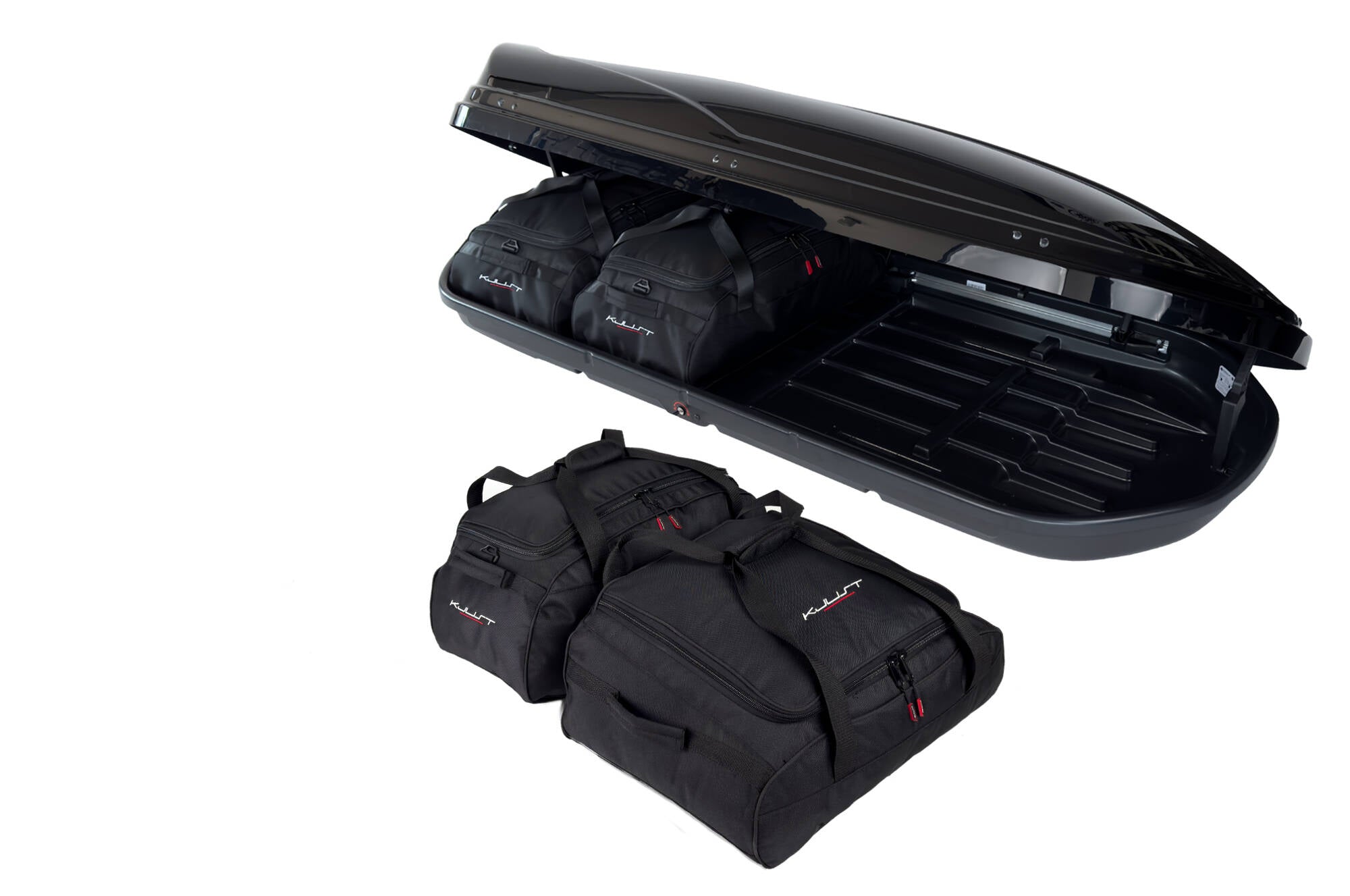 MODULA WEGO 500 4-delars väskset för takbox #färg_Svart