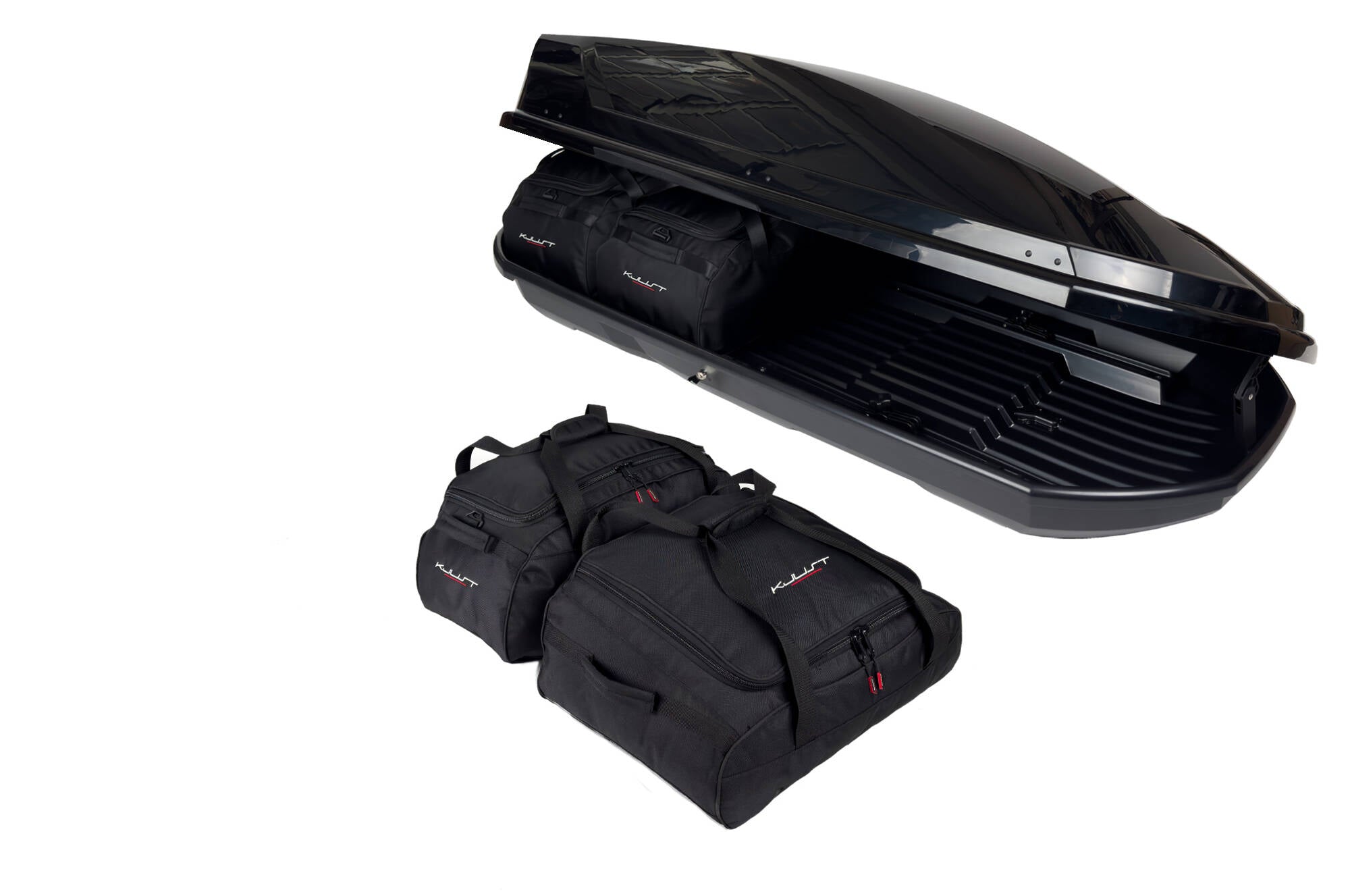 ALEO ADVENTURE 480 4-delars väskset för takbox #färg_Svart