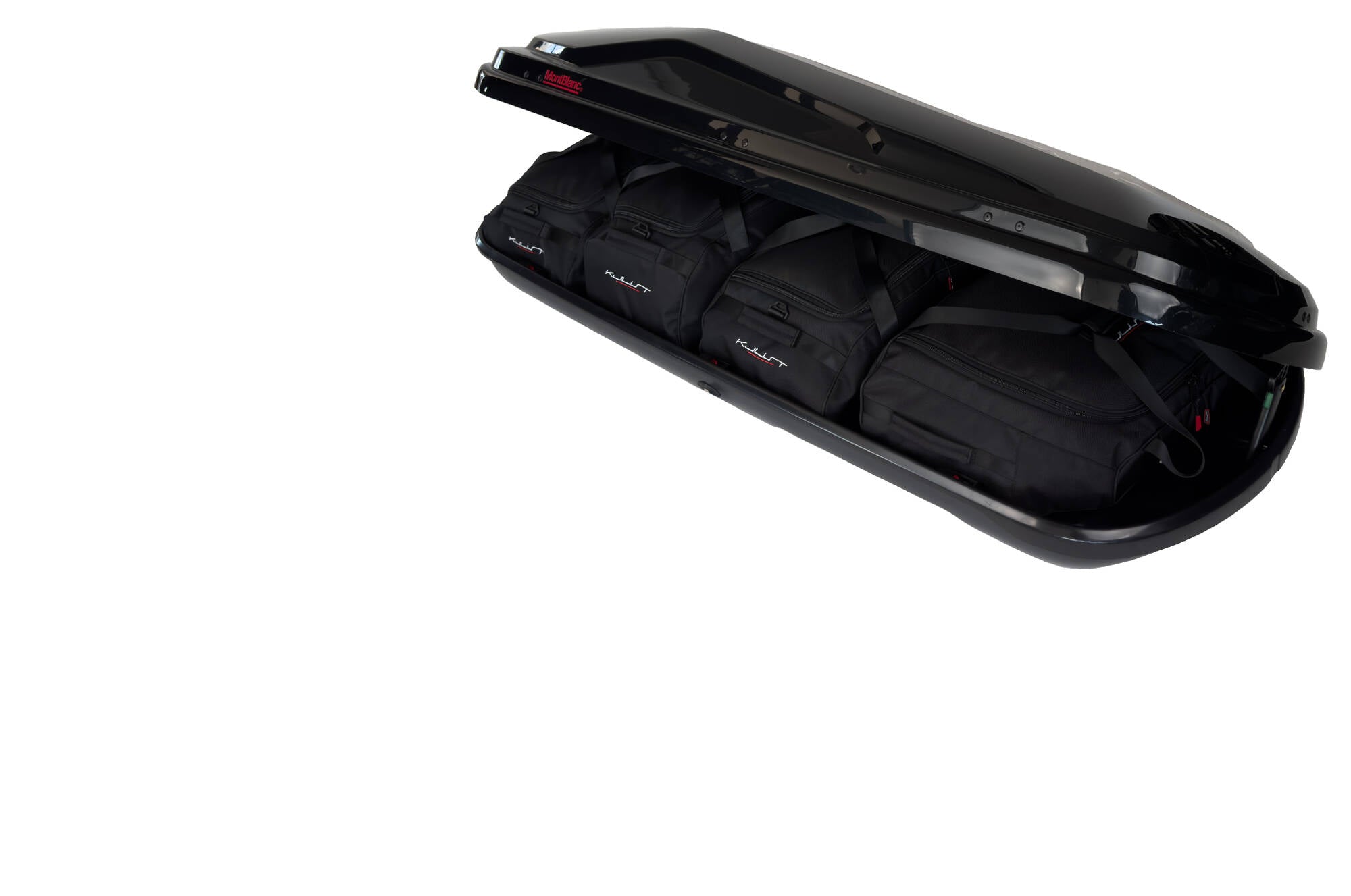 MONTBLANC ALTITUDE 350 4-delars väskset för takbox #färg_Svart