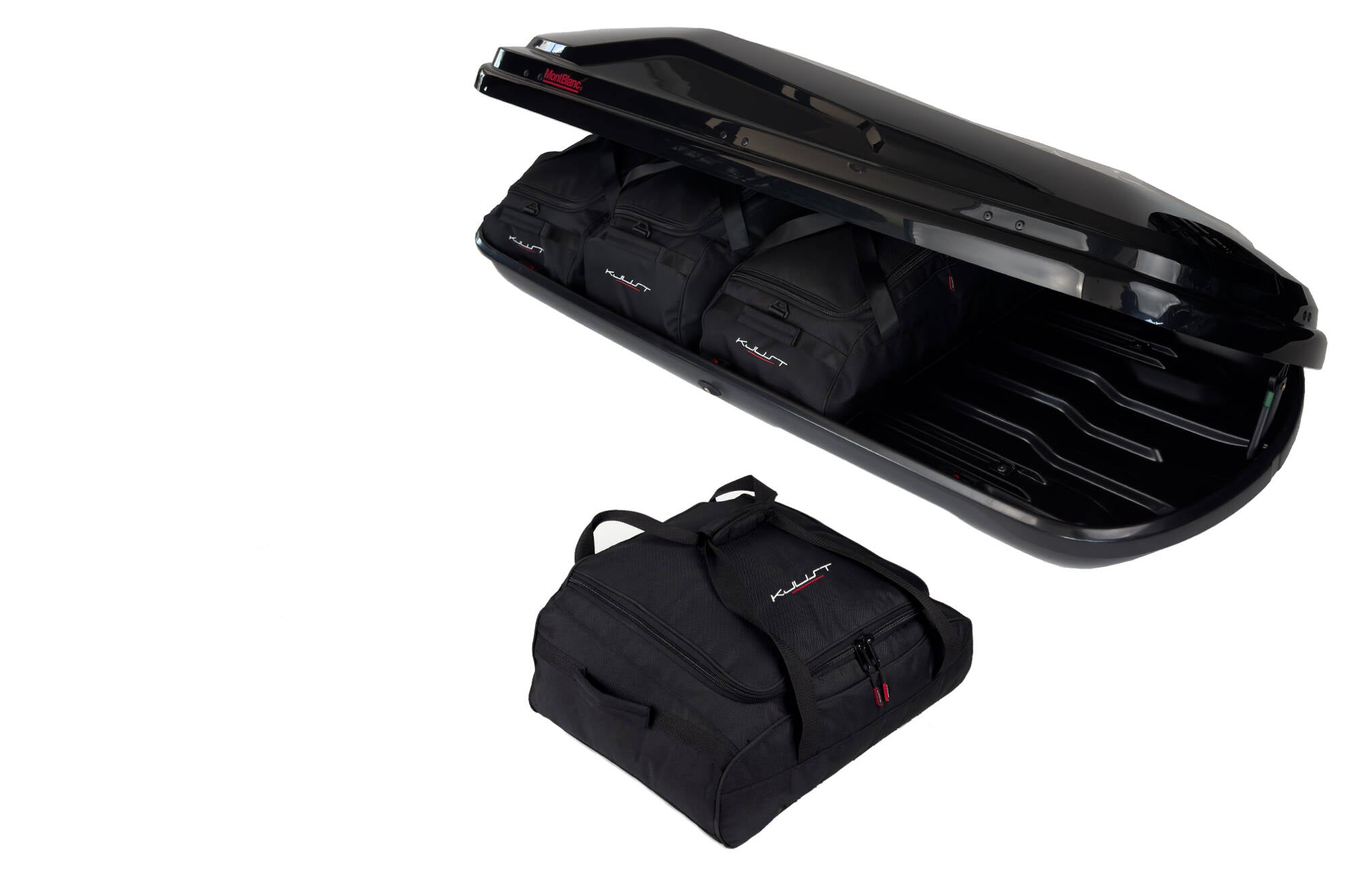 MONTBLANC ALTITUDE 350 4-delars väskset för takbox #färg_Svart