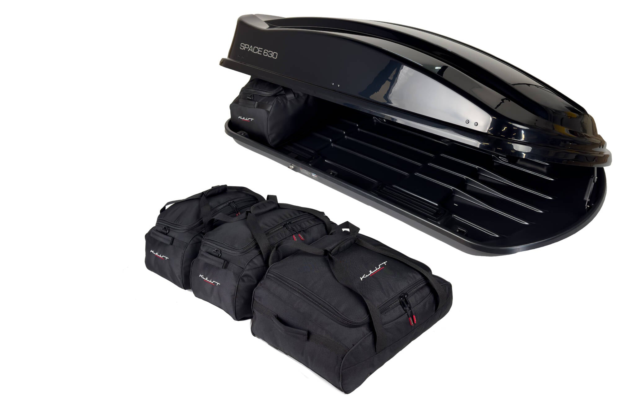 LEVUP SPACE 630 4-delars väskset för takbox #färg_Svart