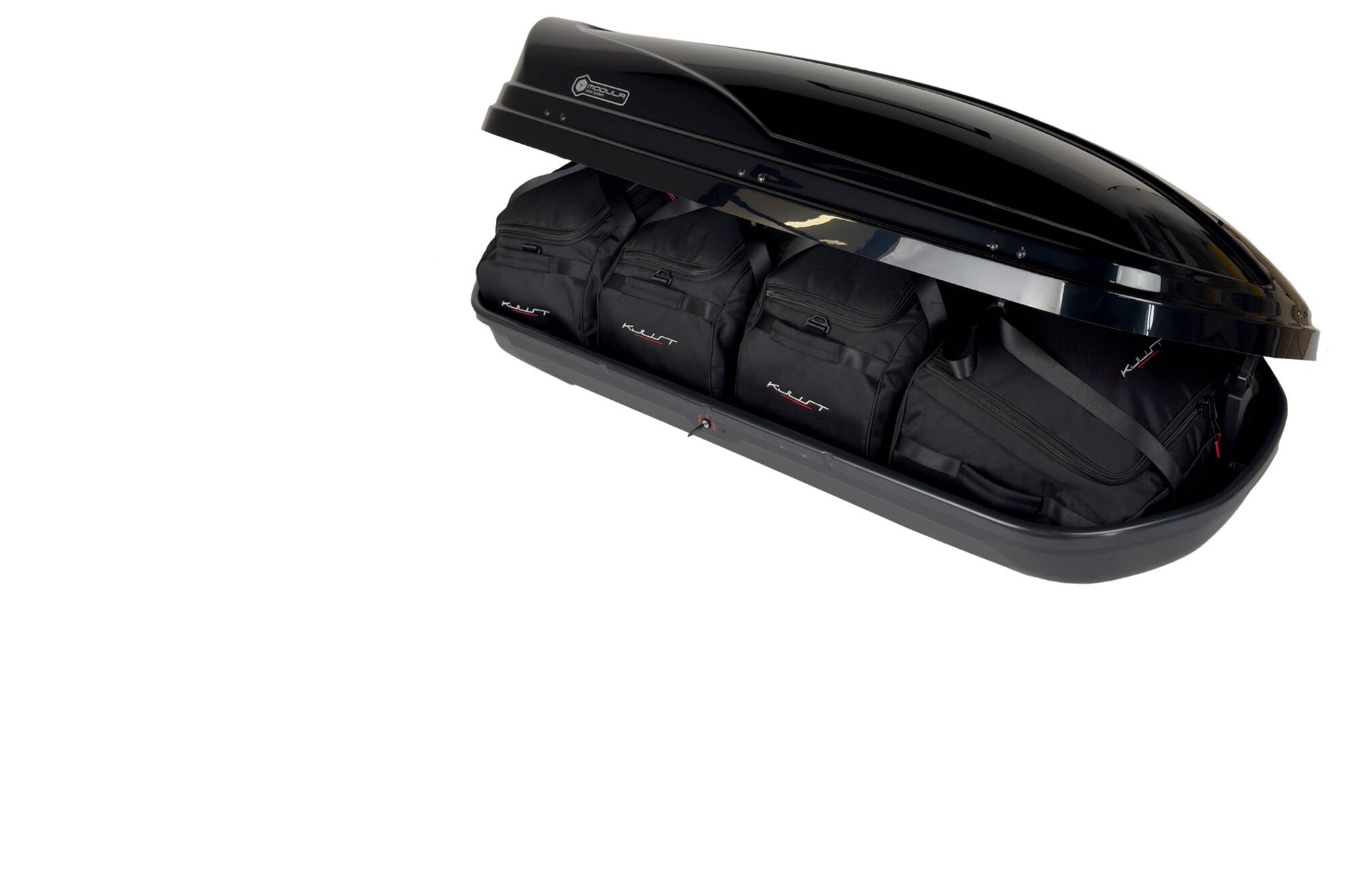 MODULA WEGO 450 4-delars väskset för takbox #färg_Svart