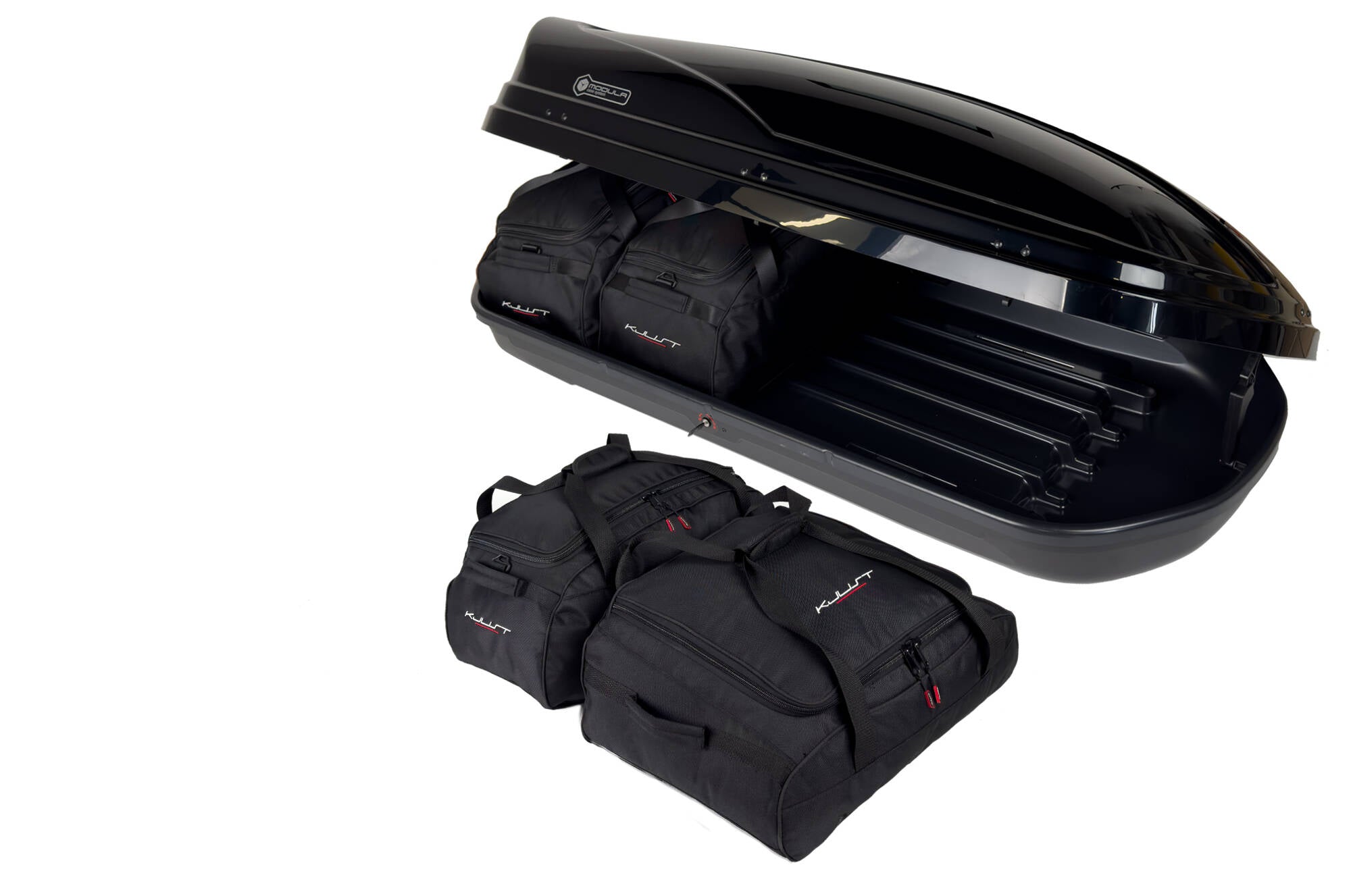 MODULA WEGO 450 4-delars väskset för takbox #färg_Svart