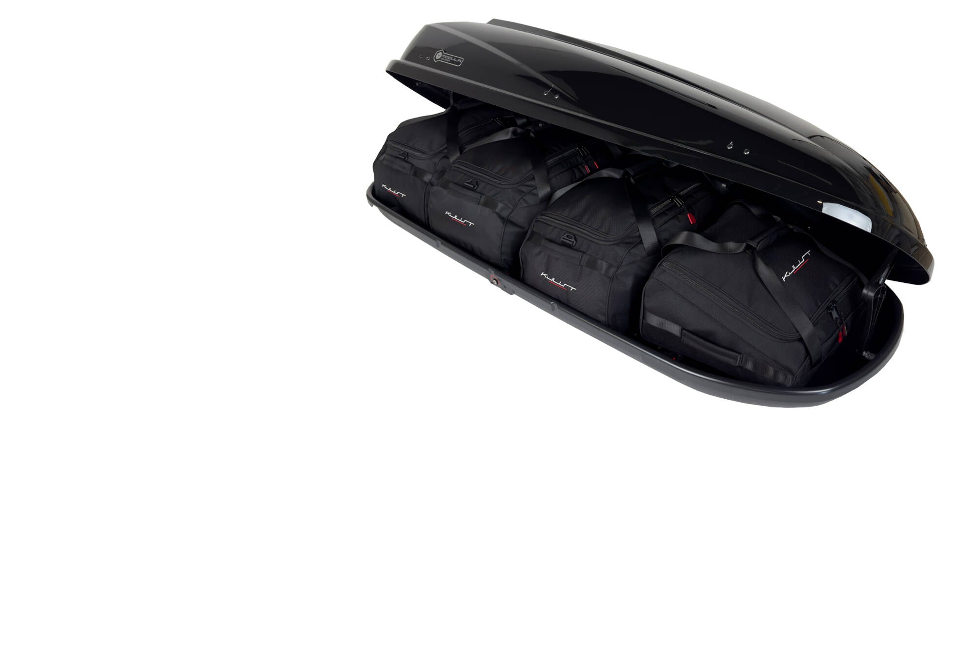 MODULA TRAVEL EASY 460 4-delars väskset för takbox #färg_Svart