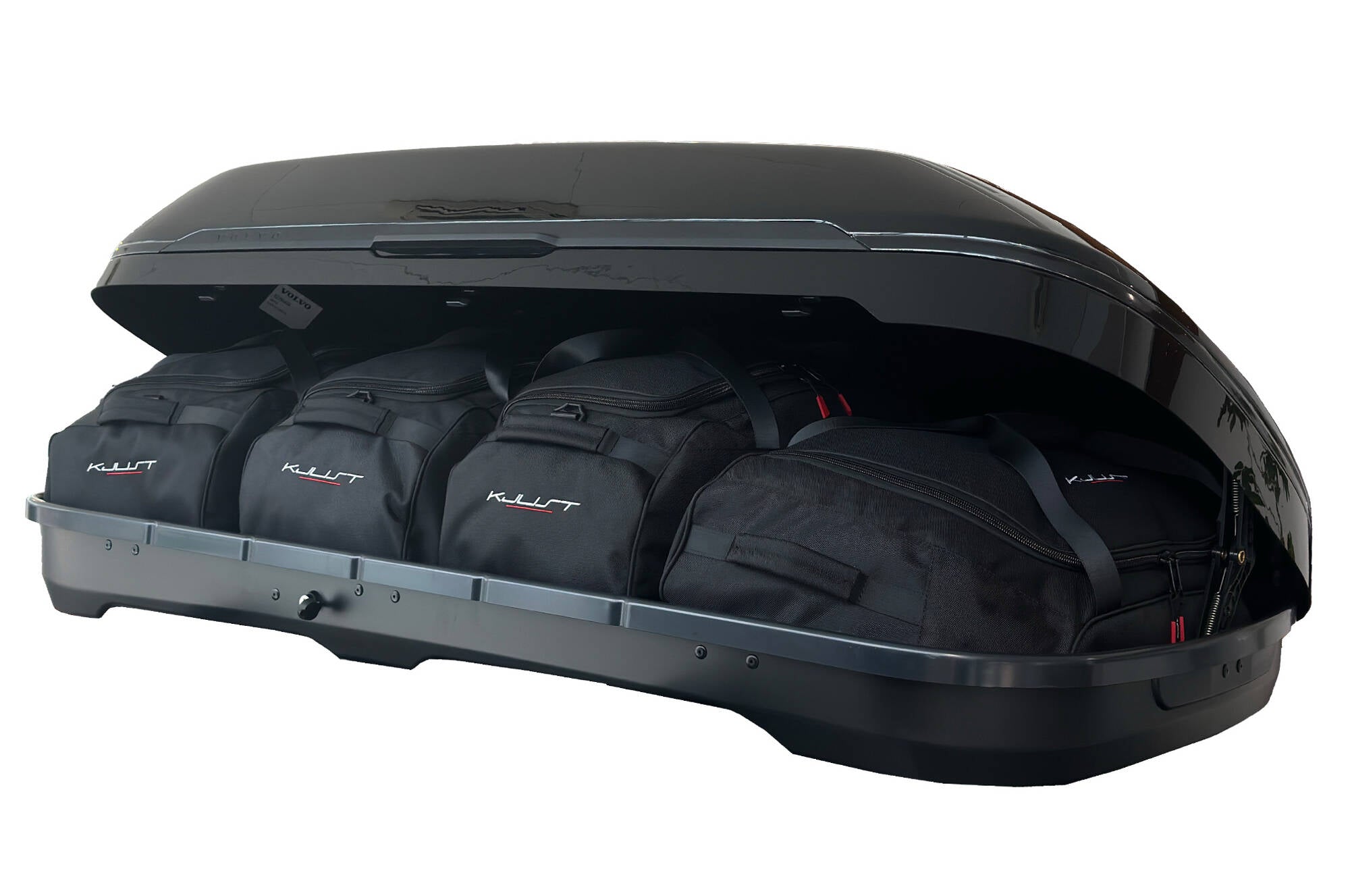 VOLVO TRAVEL 400 4-delars väskset för takbox #färg_Svart