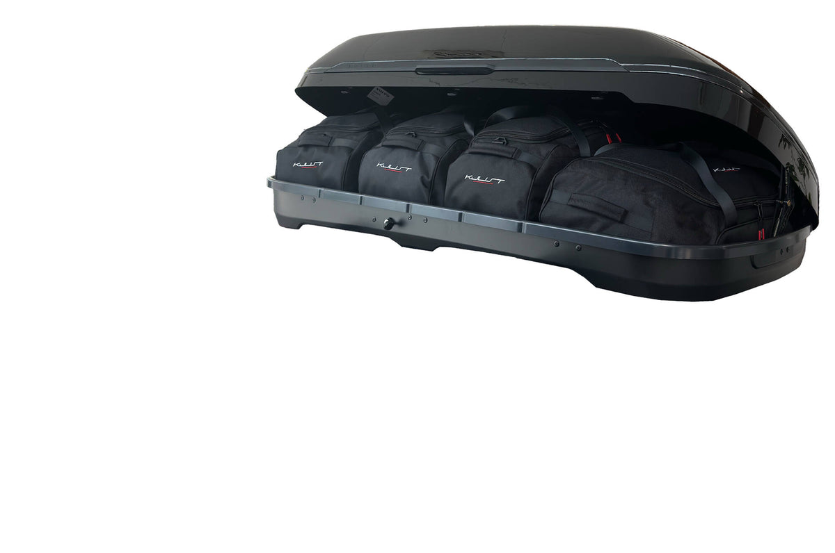 VOLVO TRAVEL 400 4-delars väskset för takbox #färg_Svart