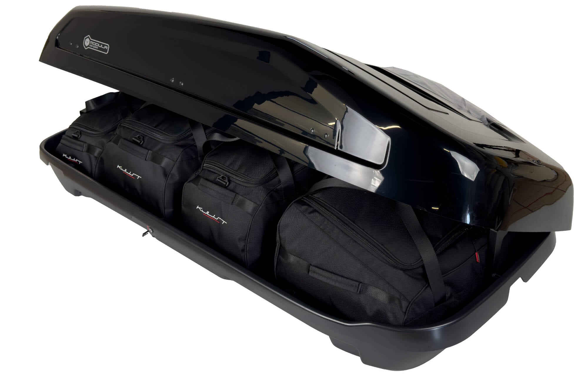 MODULA EVO 470 4-delars väskset för takbox #färg_Svart