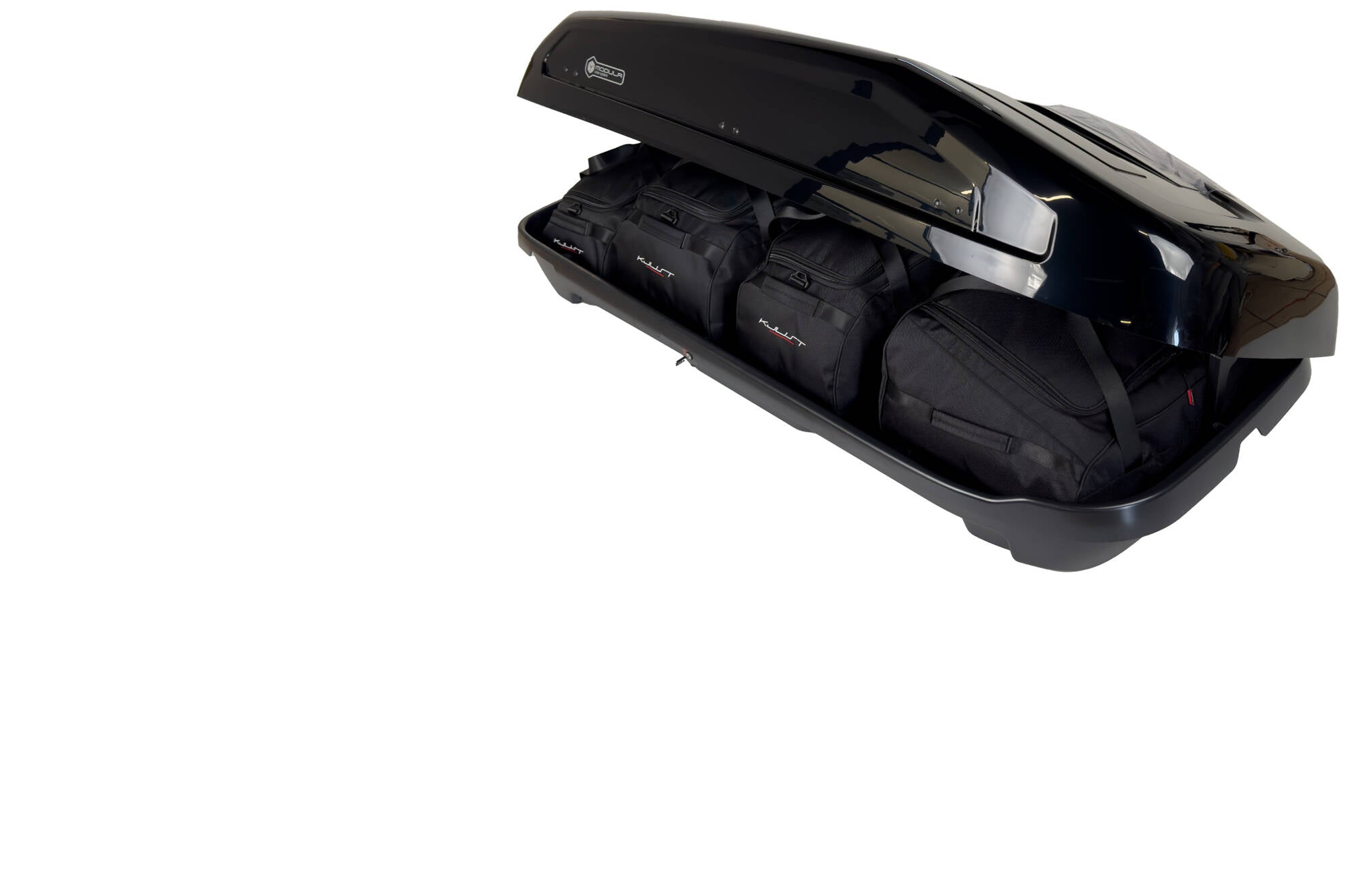 MODULA EVO 470 4-delars väskset för takbox #färg_Svart
