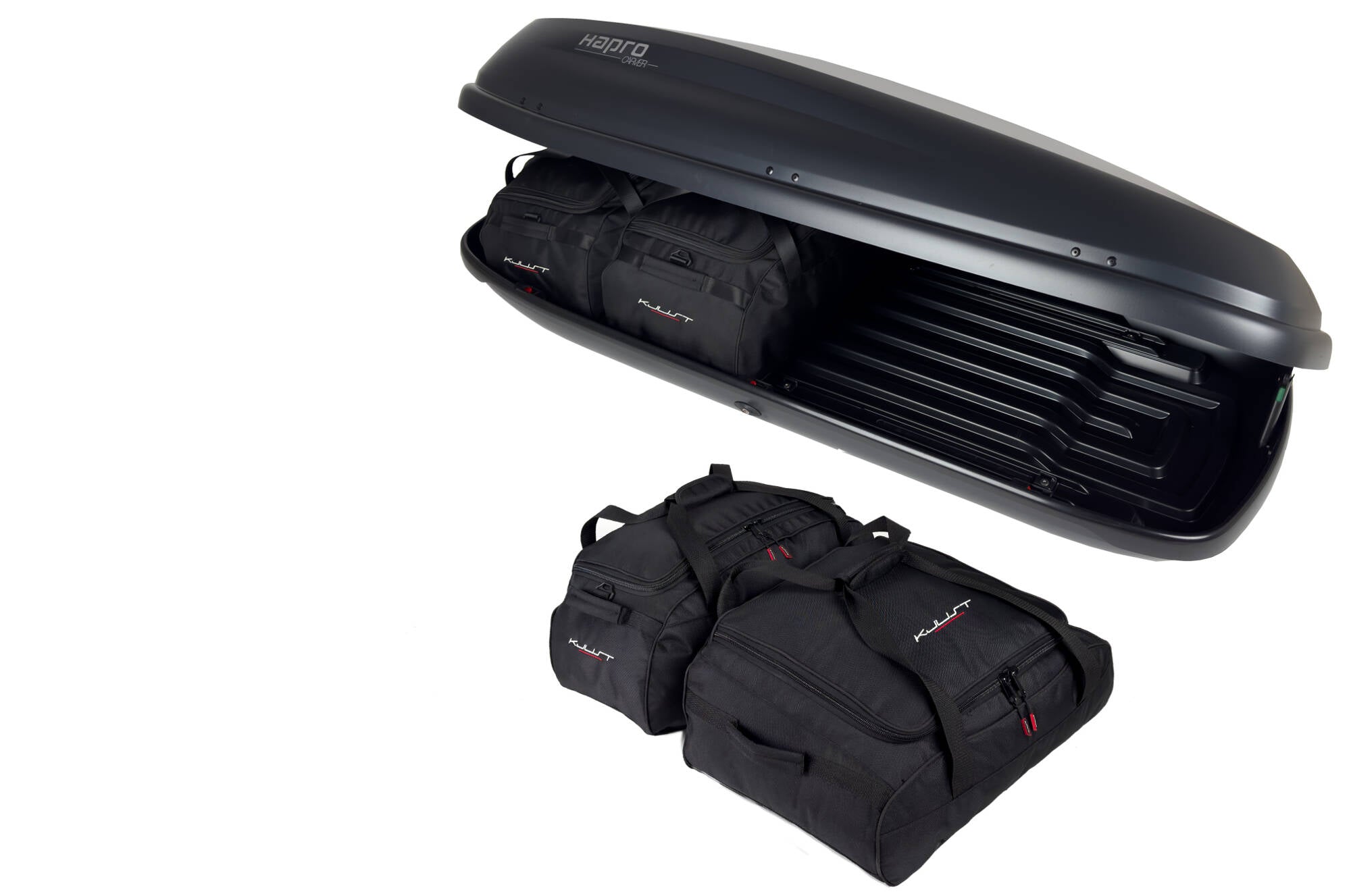 HAPRO CARVER 6.5 4-delars väskset för takbox #färg_Svart