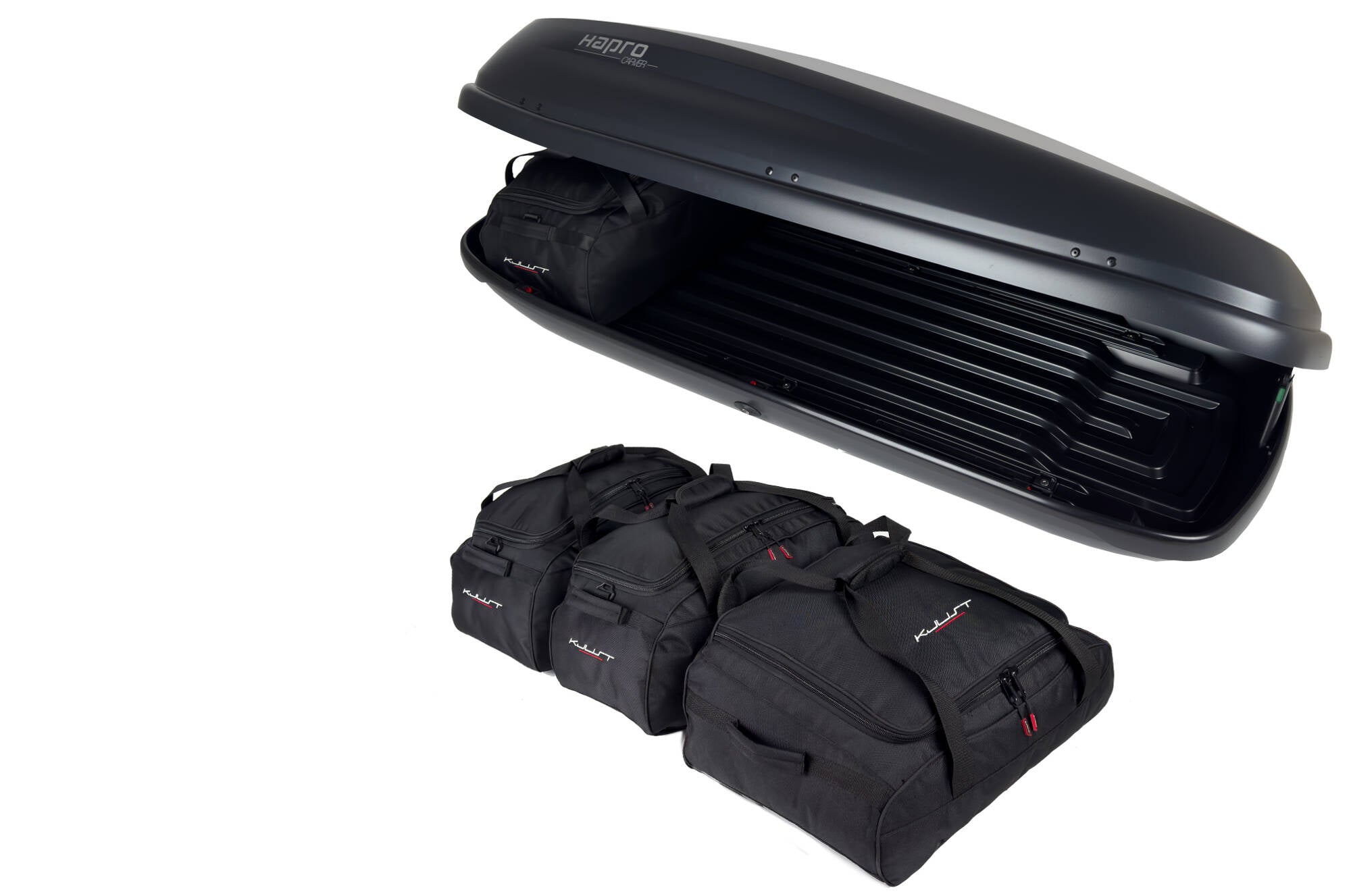 HAPRO CARVER 6.5 4-delars väskset för takbox #färg_Svart