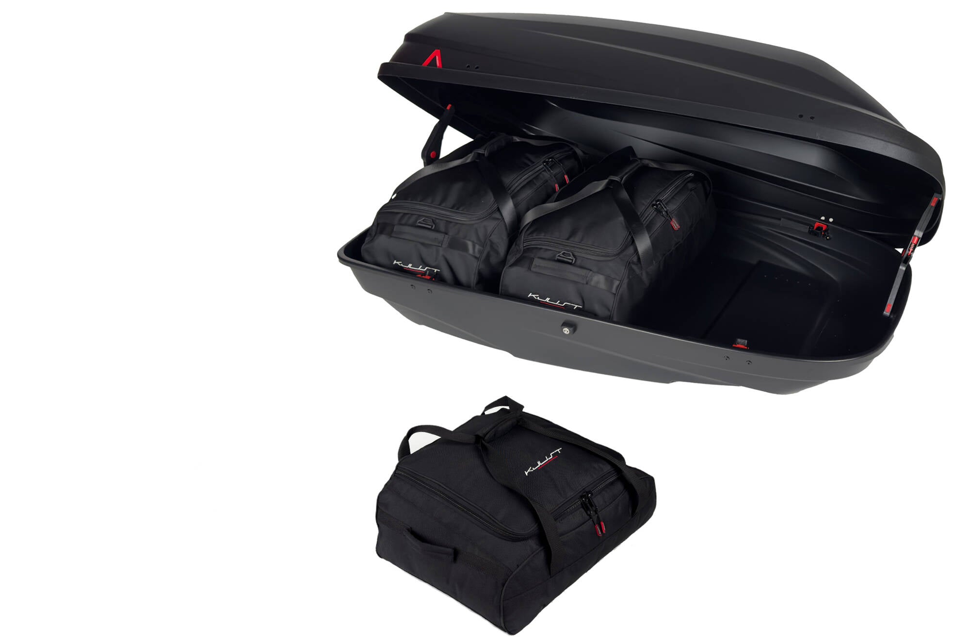 G3 BICUBE 400+ 3-delars väskset för takbox #färg_Svart