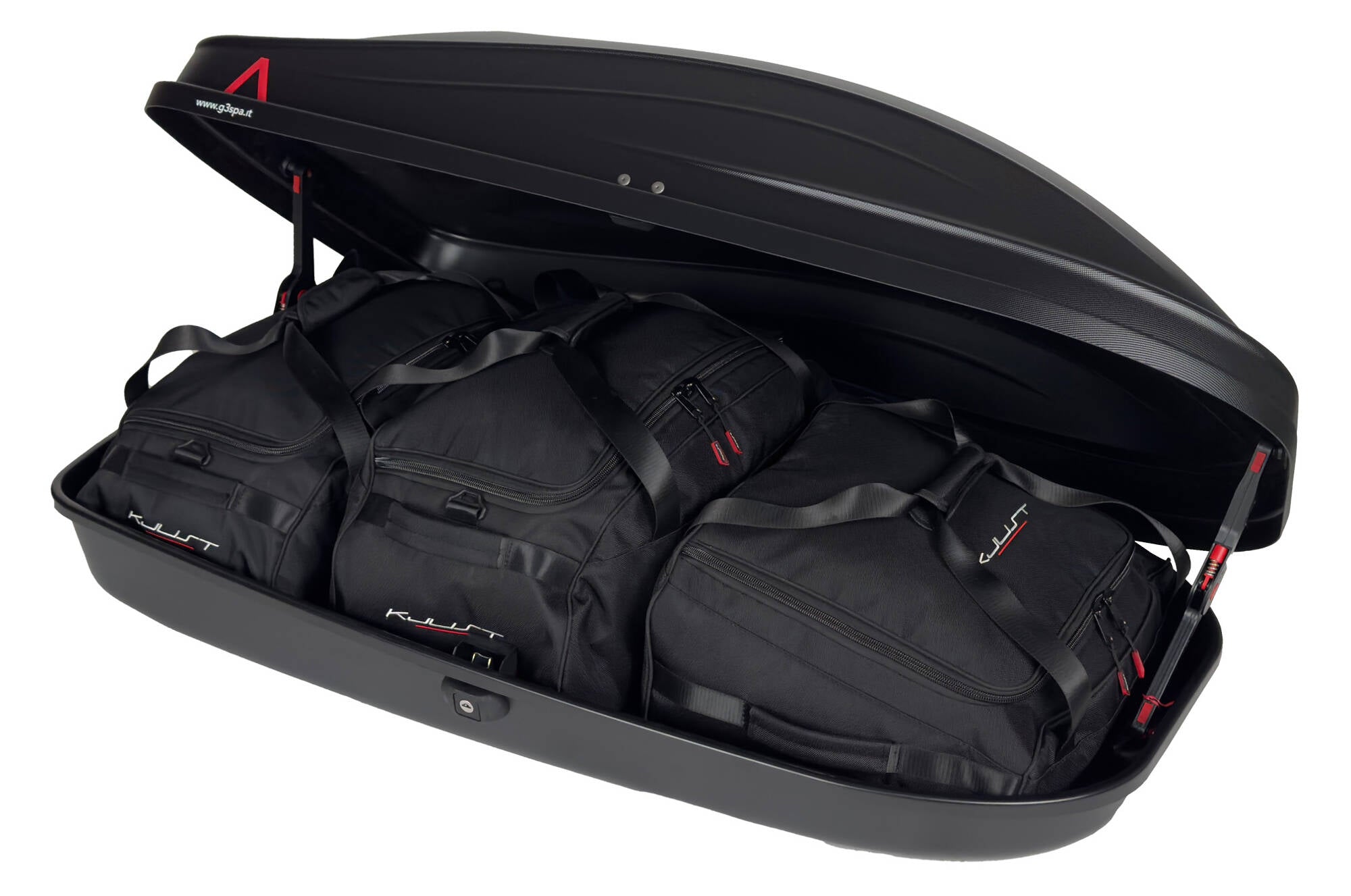 G3 SPARK 320 3-delars väskset för takbox #färg_Svart
